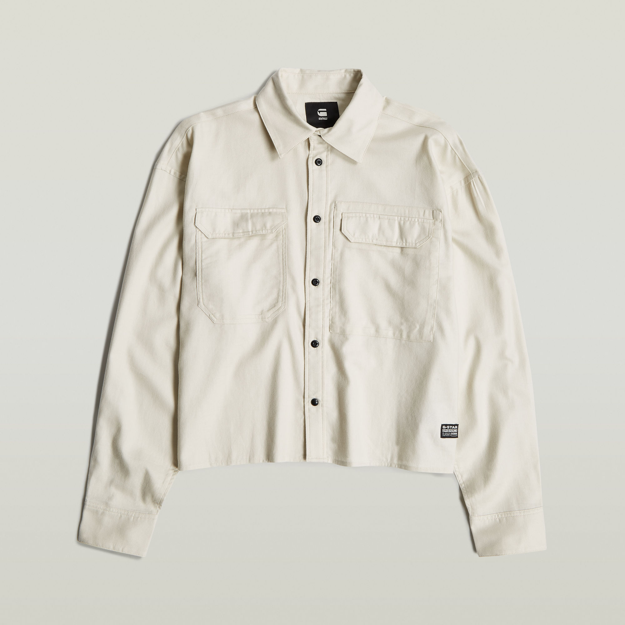 G-Star RAW Cropped Pocket Blouse Wit Dames