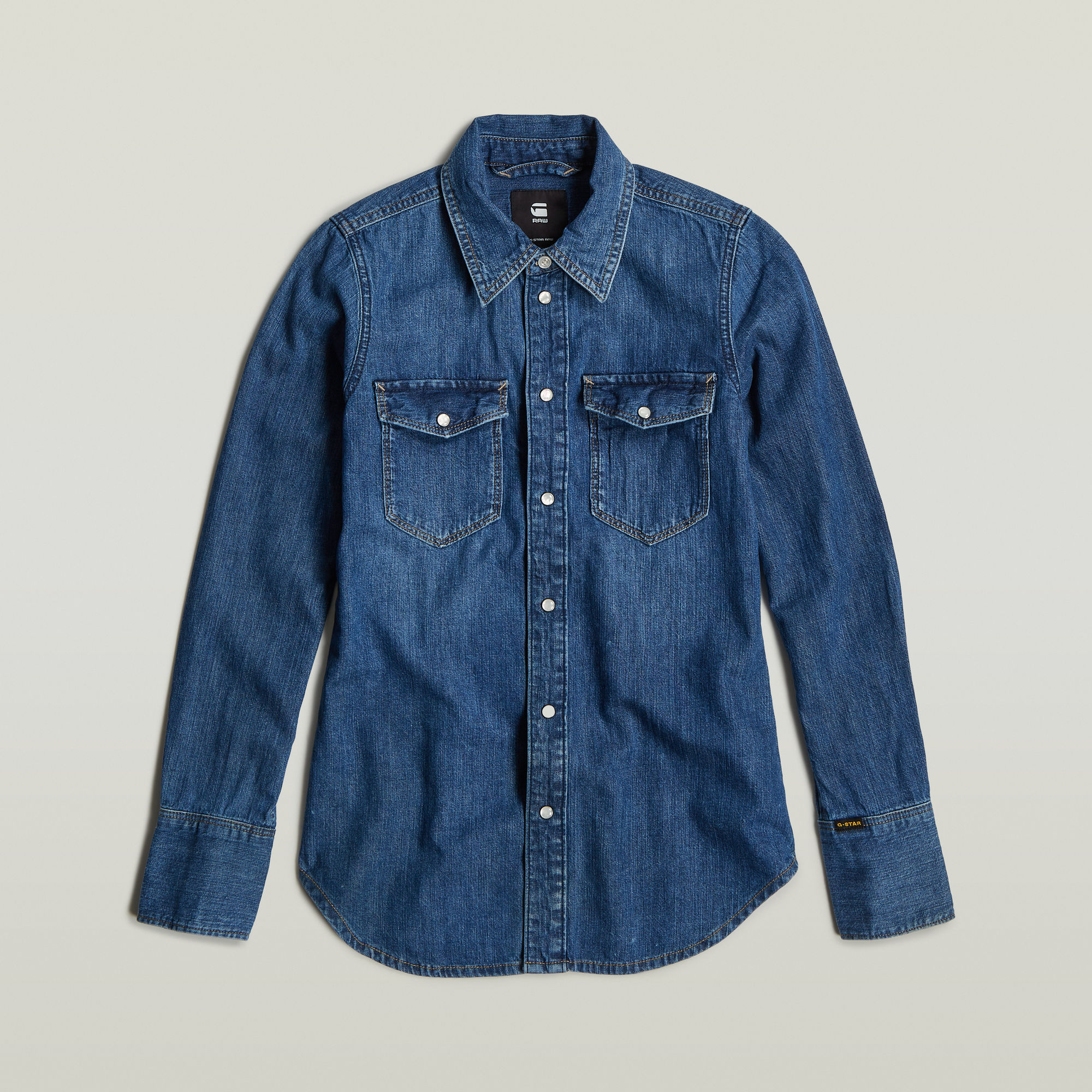 G-Star RAW Slim Western Shirt Donkerblauw Dames