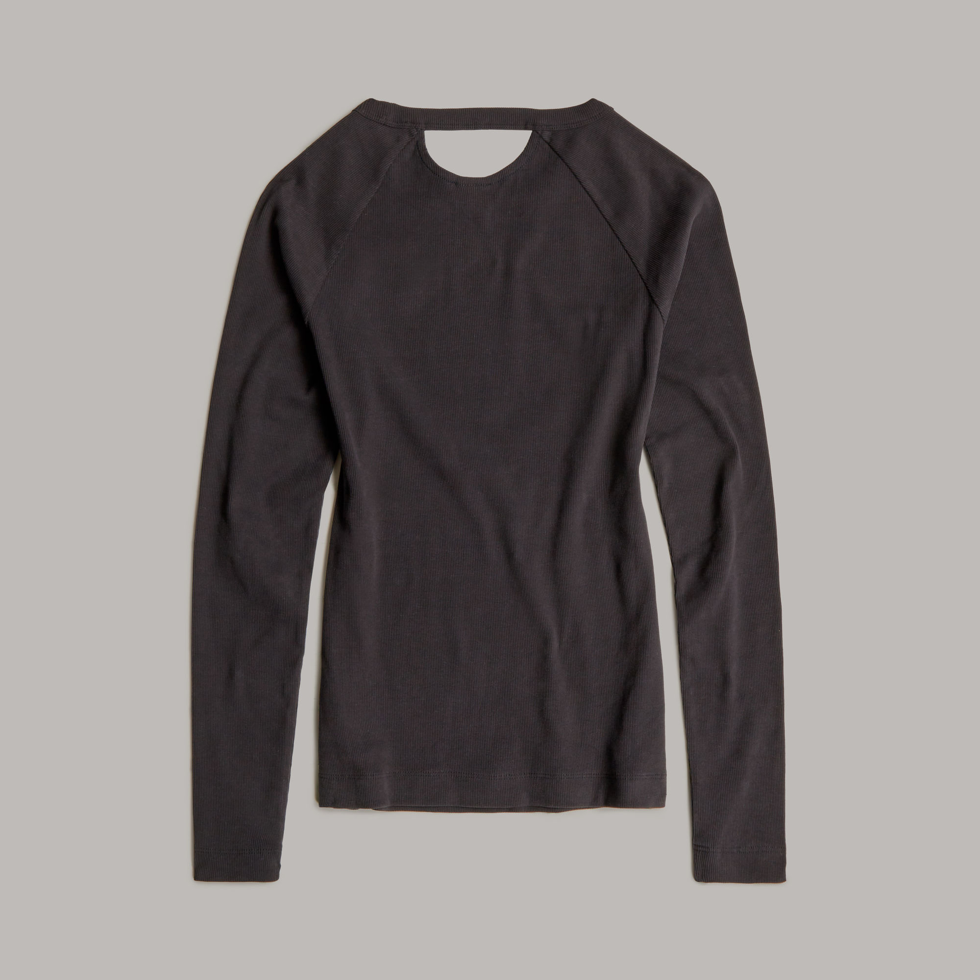 G-Star RAW Slim Rib Keyhole Top Zwart Dames