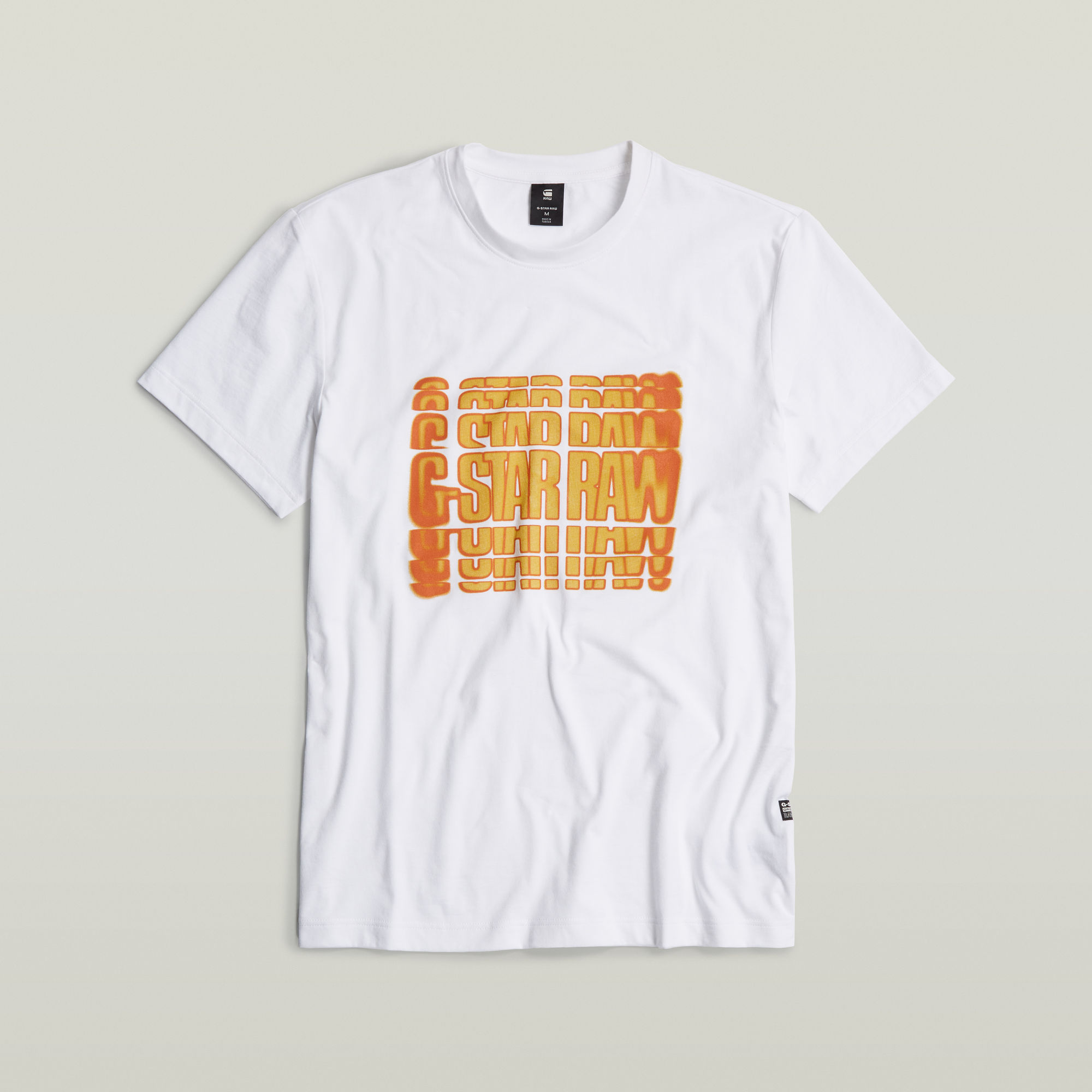 G-Star RAW Gradient Graphic T-Shirt Wit Heren