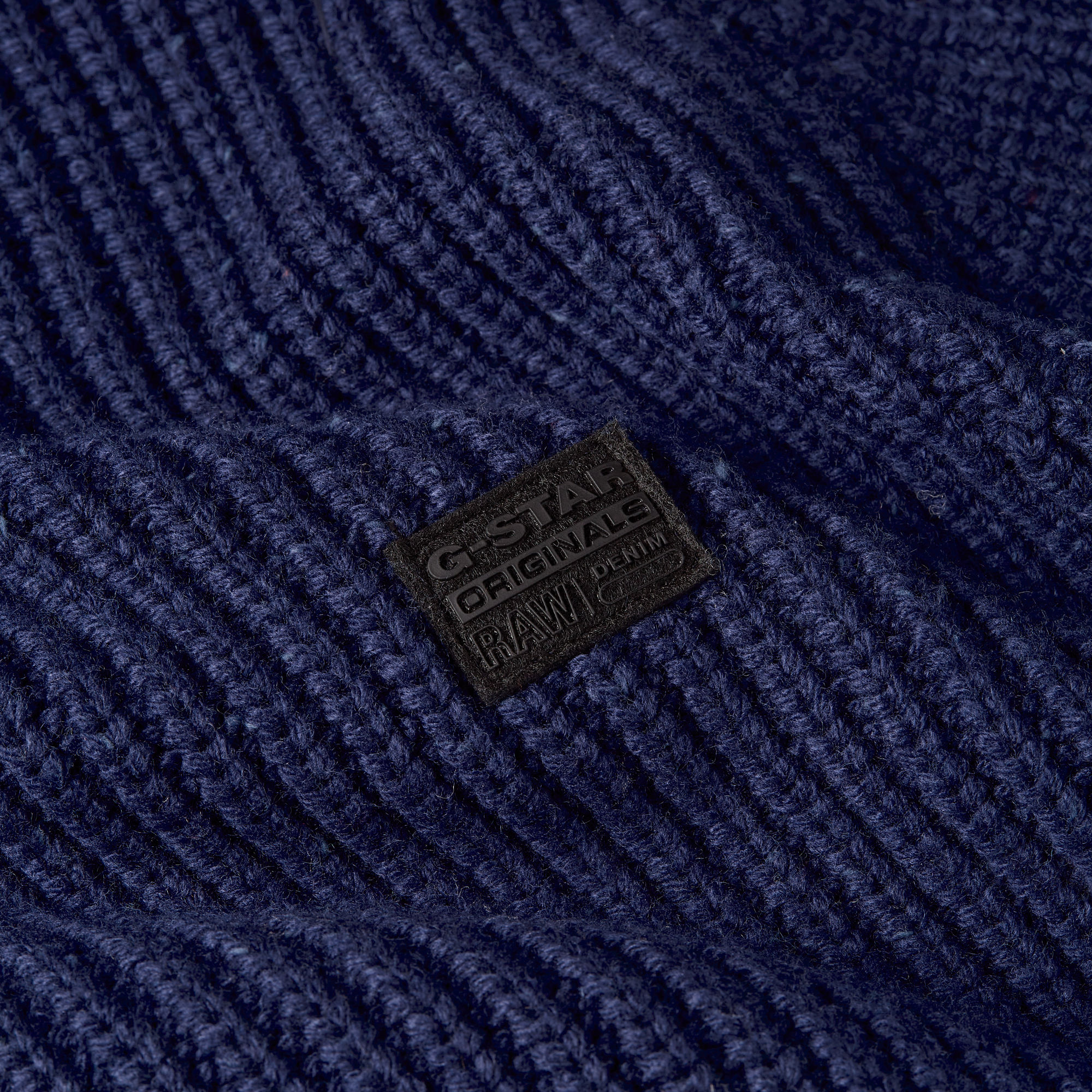 G-Star RAW Double Collar Gebreid Sweater Jack Donkerblauw Heren