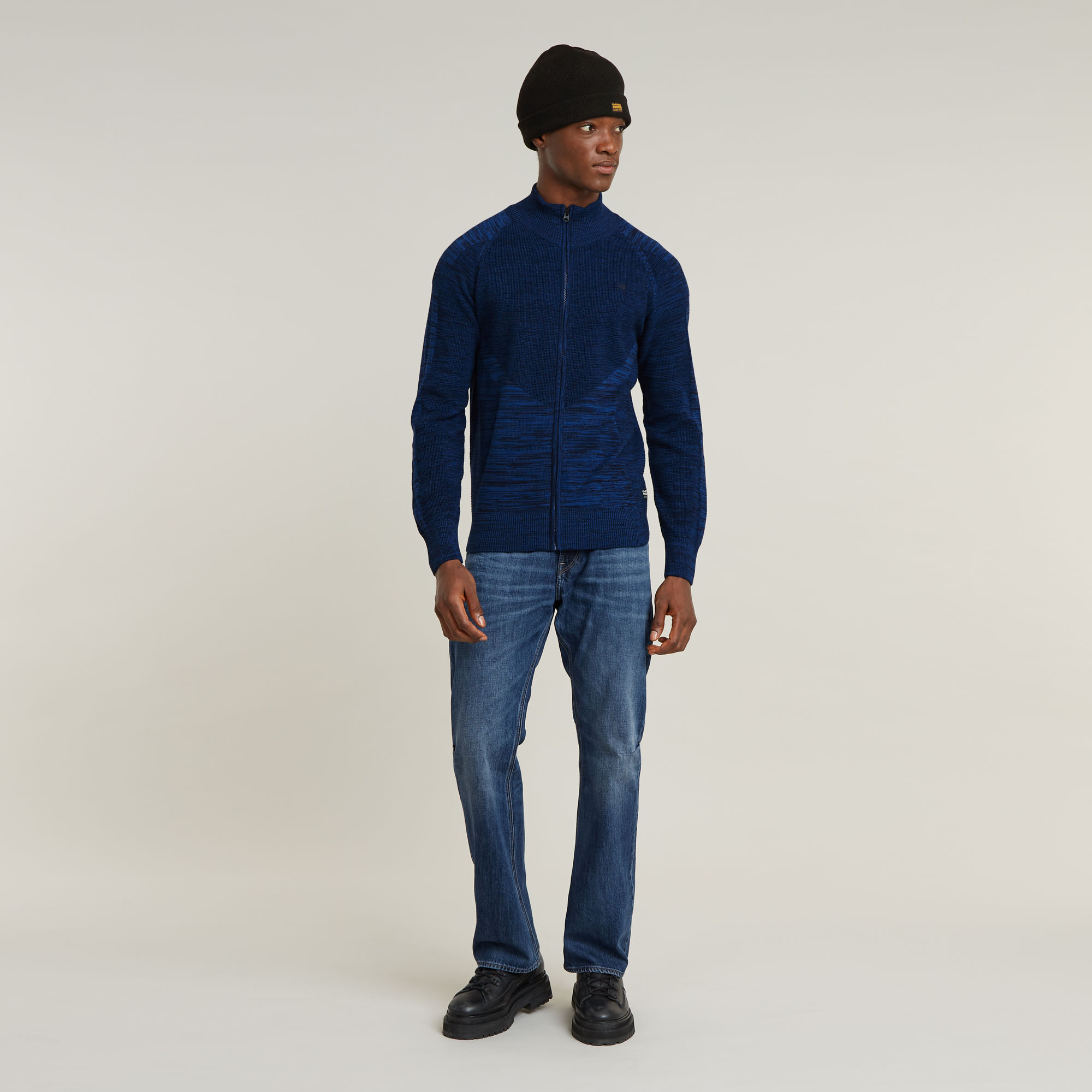 G-Star RAW 3D Gebreide Biker Trui Met Rits Meerkleurig Heren