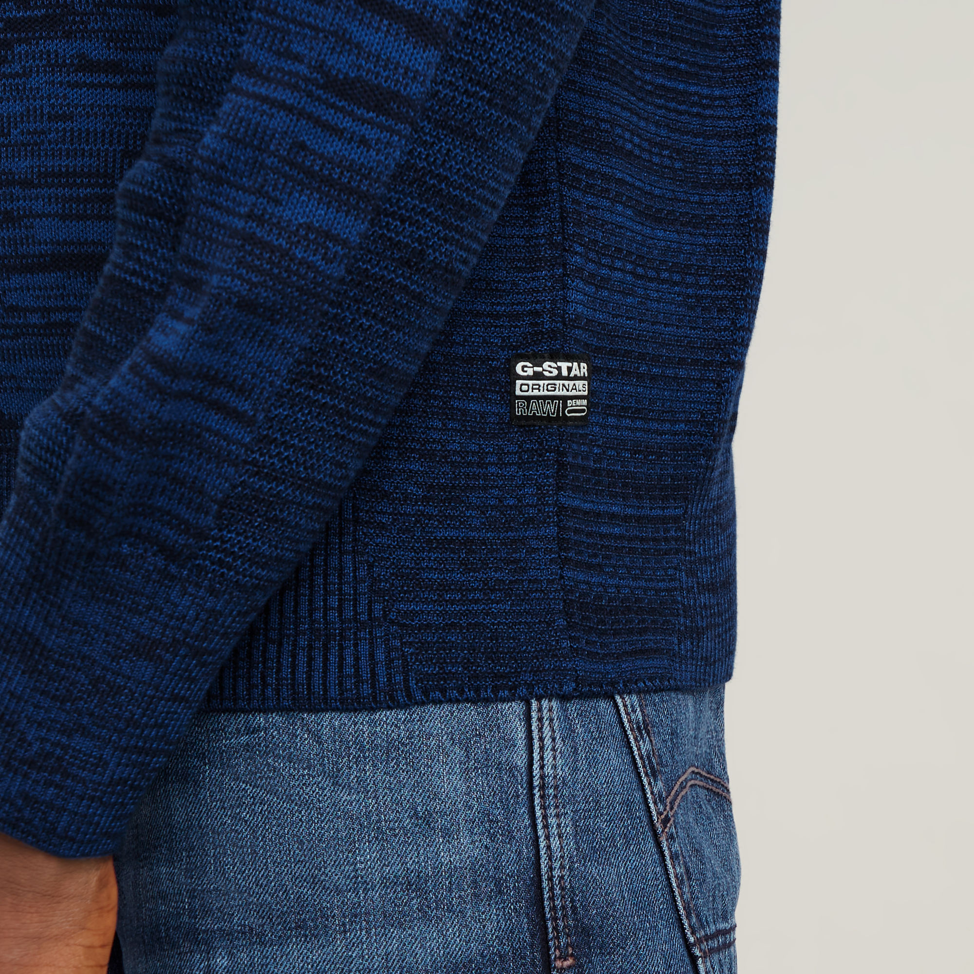 G-Star RAW 3D Gebreide Biker Trui Met Rits Meerkleurig Heren