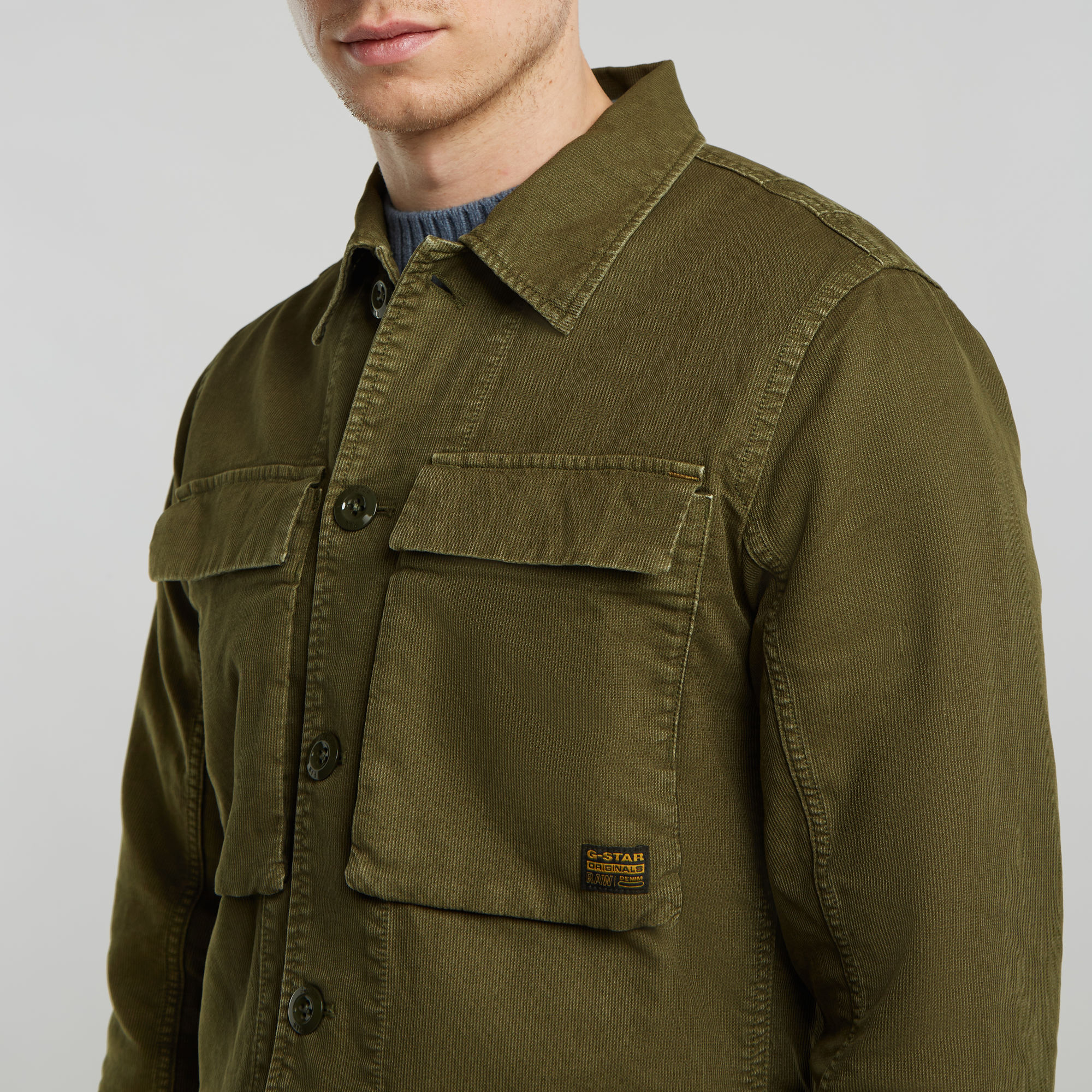 G-Star RAW 4 Pocket Overshirt Groen Heren