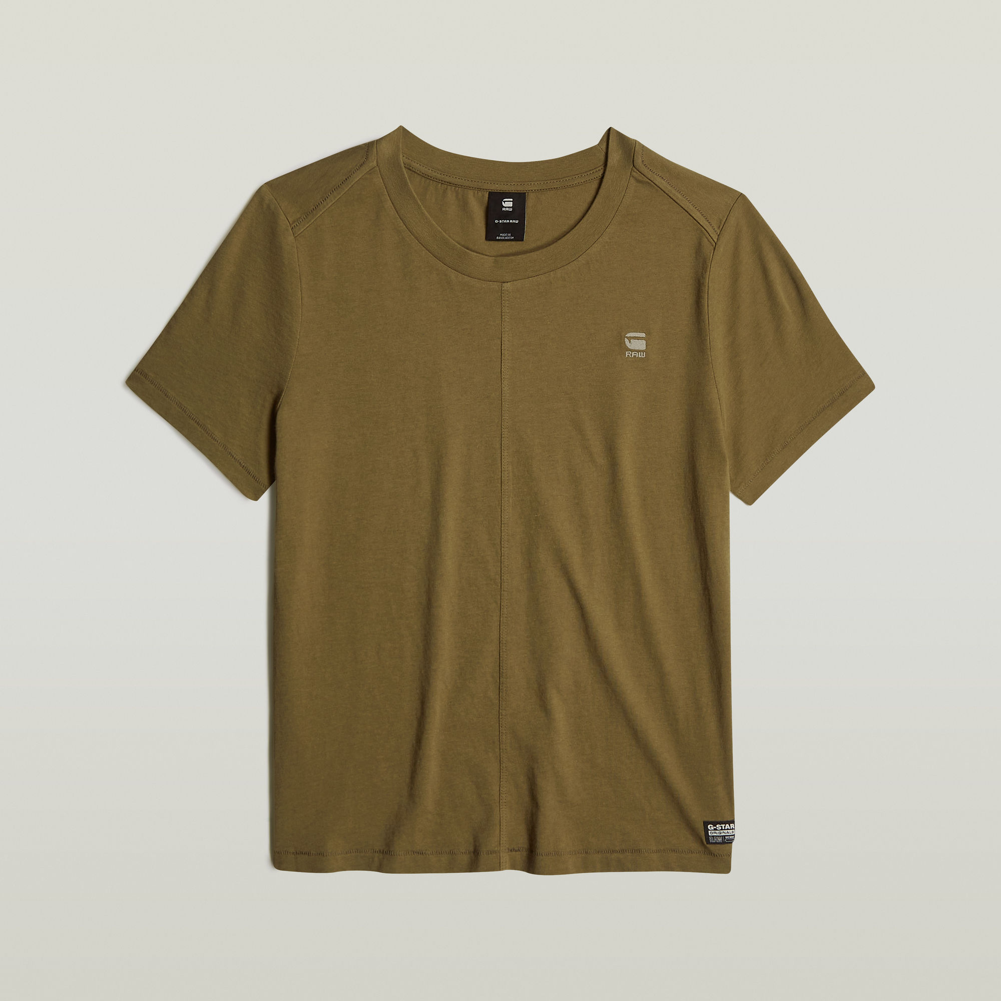 G-Star RAW Front Seam Top Groen Dames