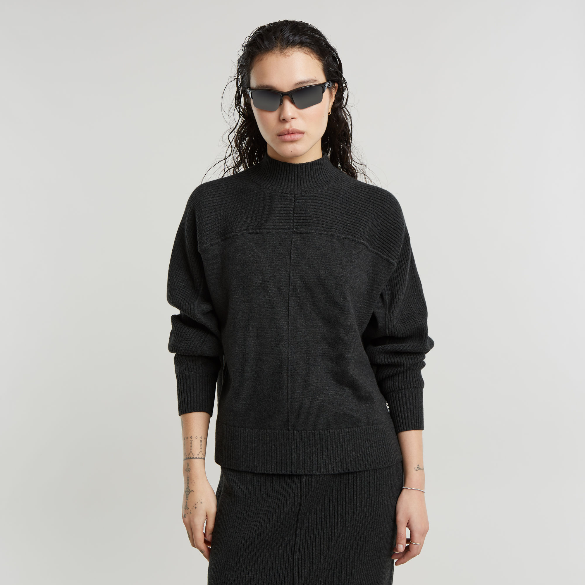 G-Star RAW Boxy Mock Jumper Meerkleurig Dames