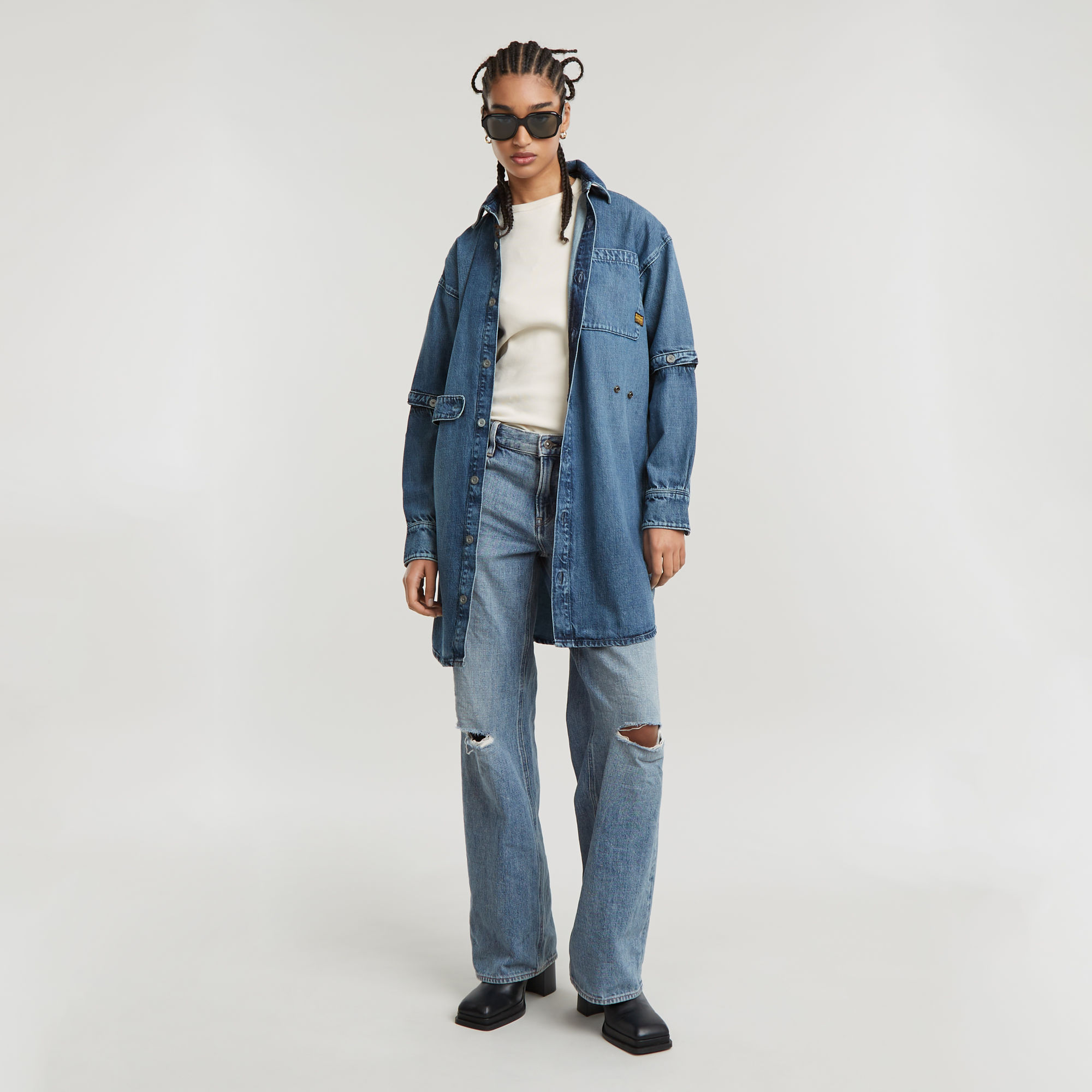 G-Star RAW Judee Low Waist Loose Jeans Lichtblauw Dames