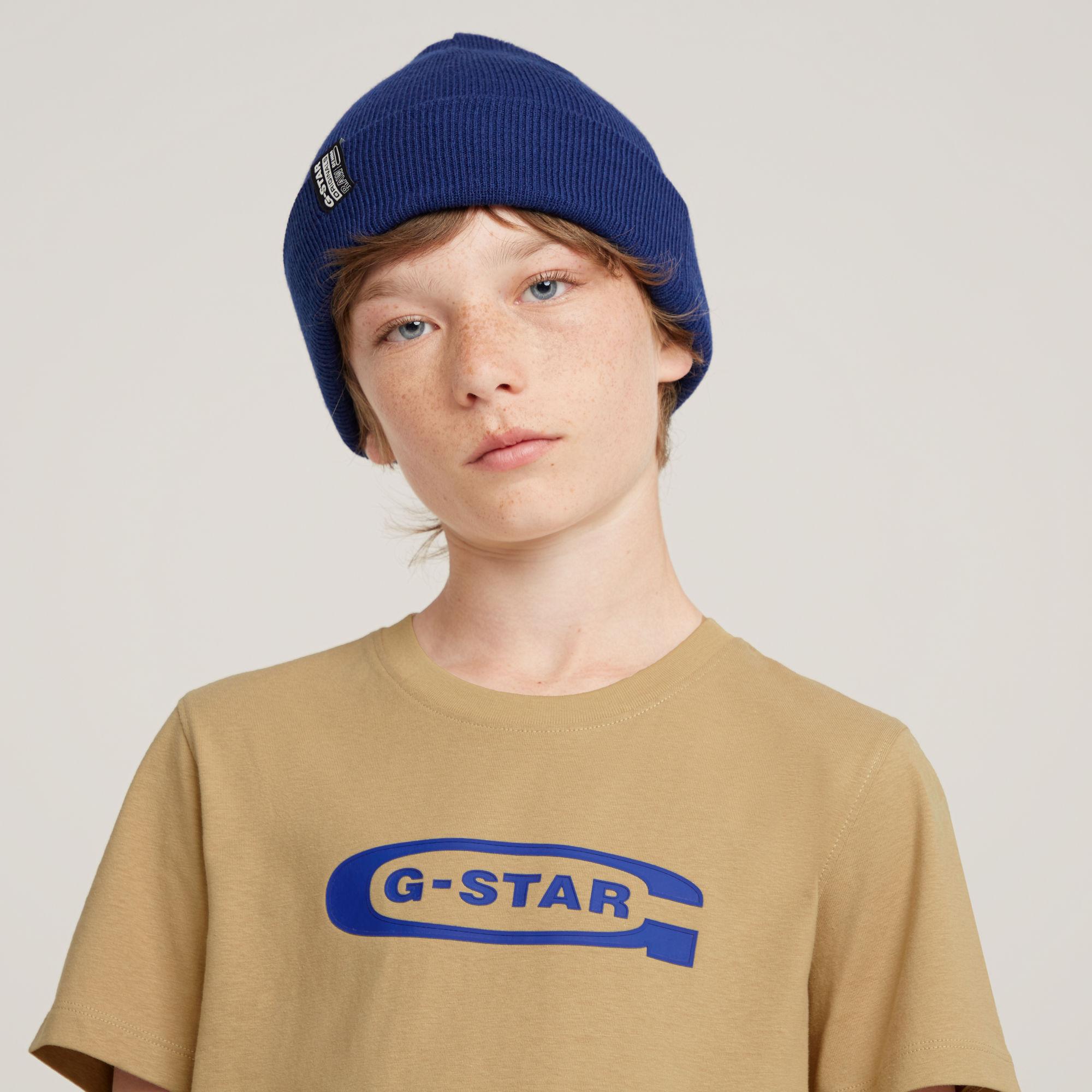 G-Star RAW Jongens T-Shirt Regular Beige jongens
