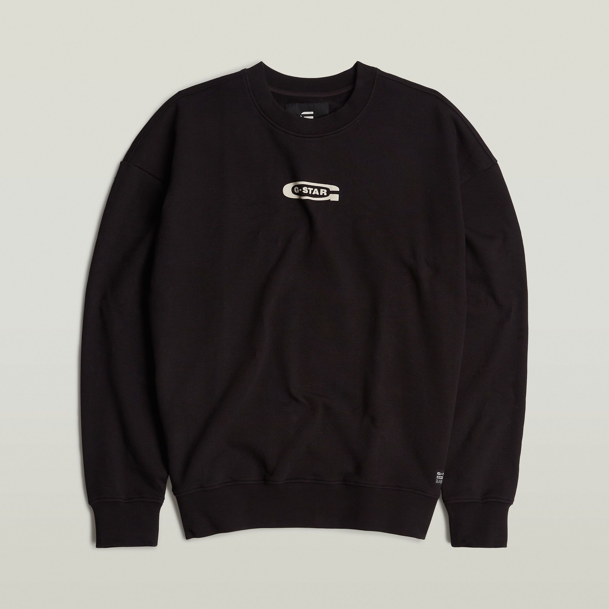G-Star RAW Photo Back Print Loose Sweater Zwart Heren