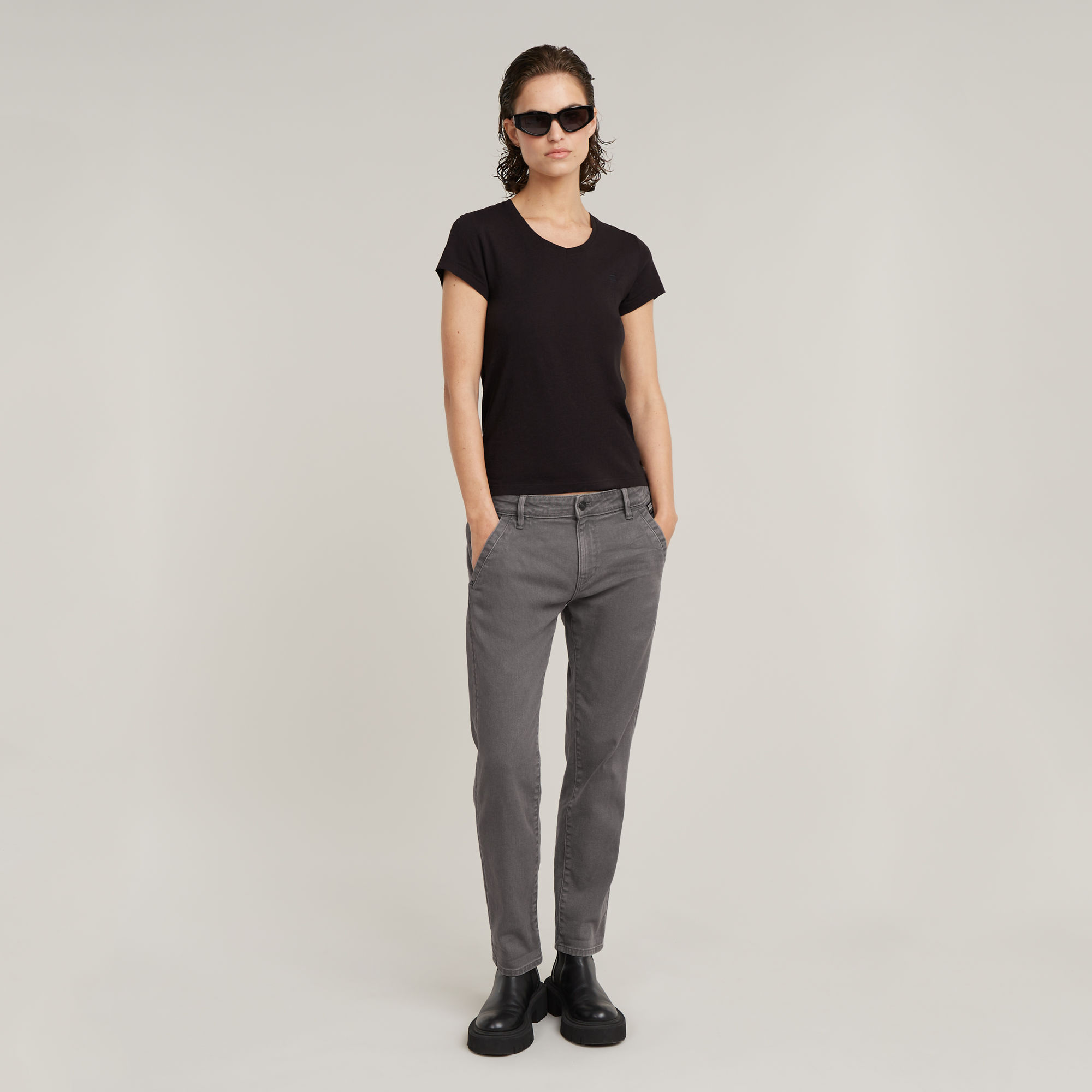 G-Star RAW Kate Boyfriend Broek Grijs Dames