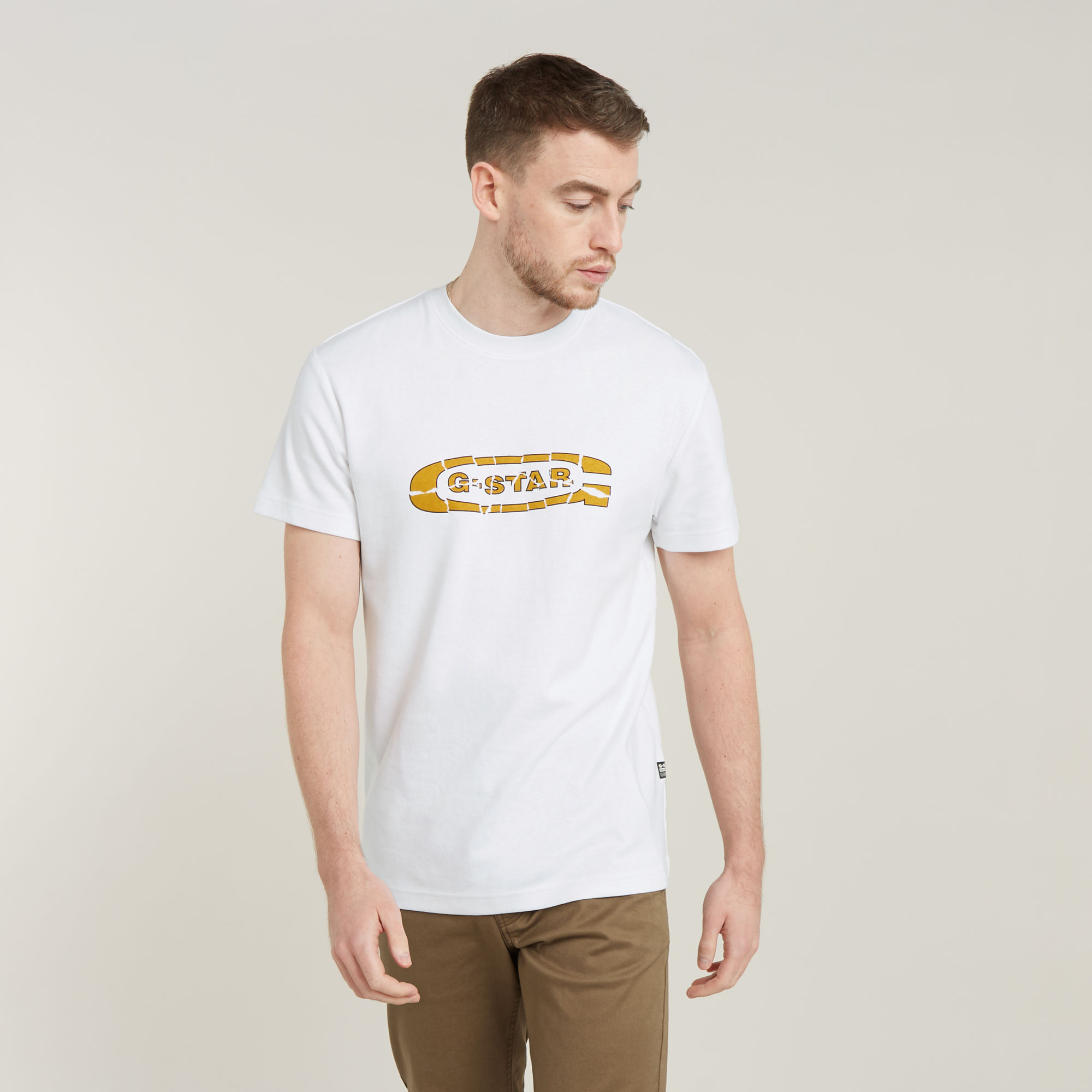 

Destroyed Old Skool Logo T-Shirt - White - Men