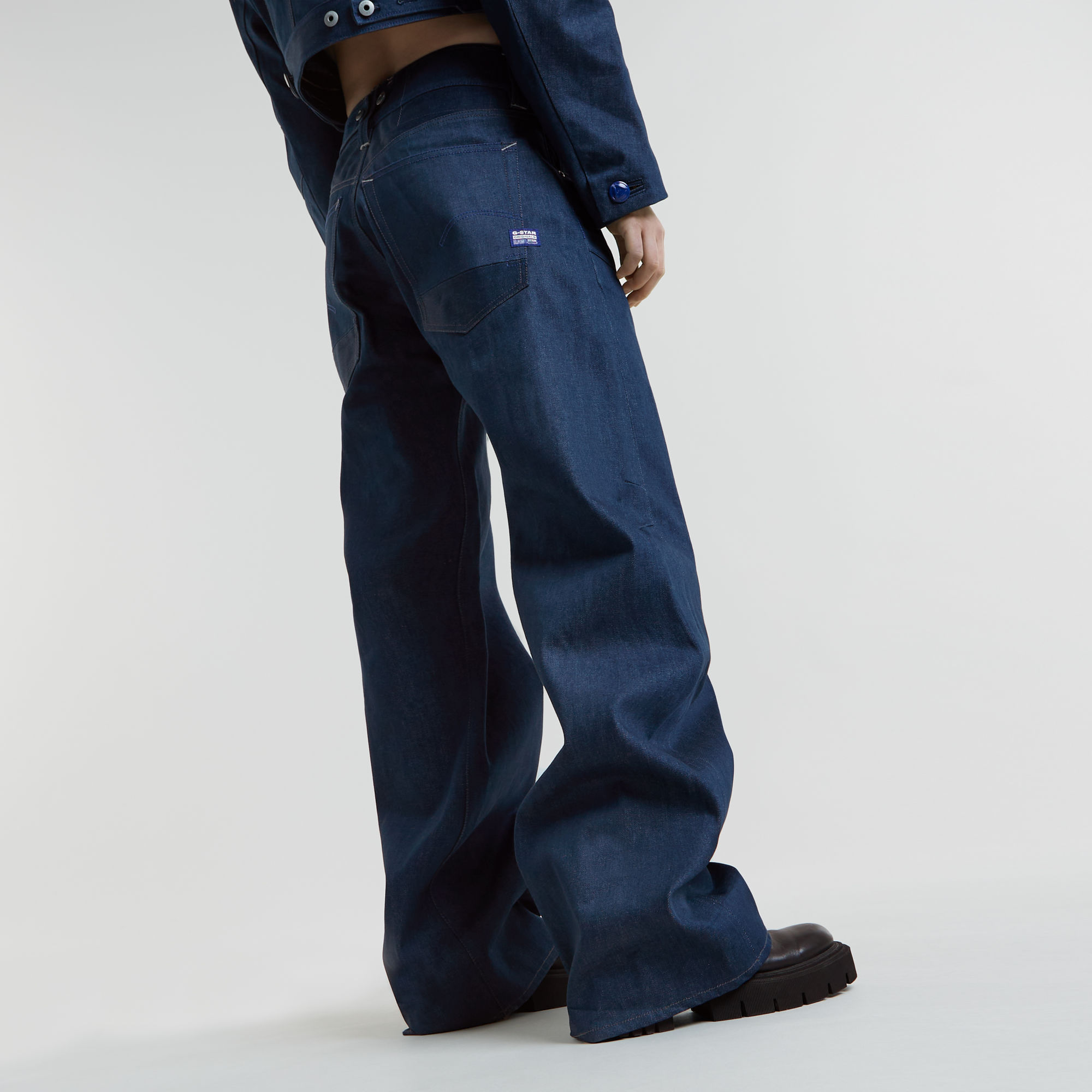 G-Star RAW G-Star Origins Bowey 3D Selvedge Jeans Donkerblauw Dames