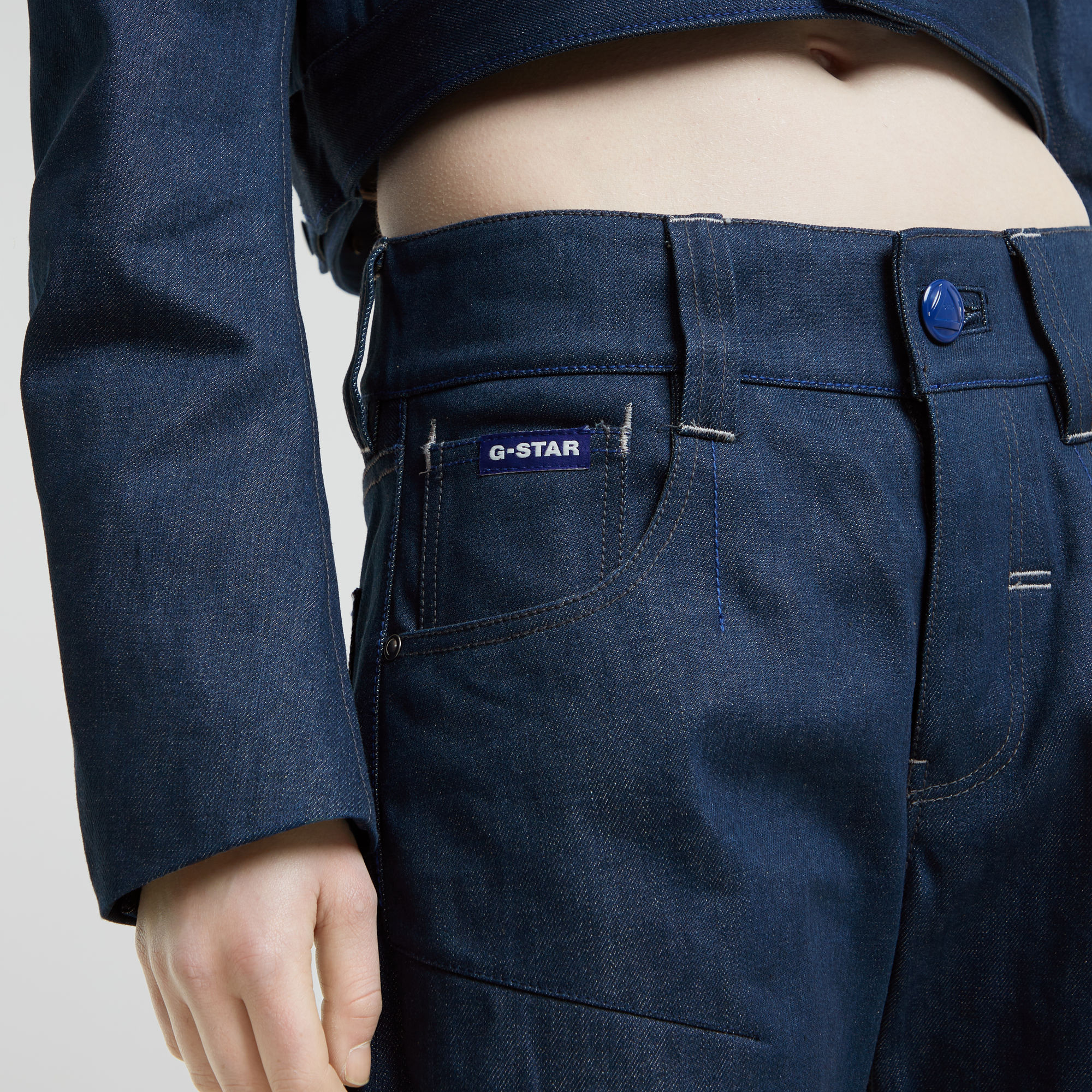 G-Star RAW G-Star Origins Bowey 3D Selvedge Jeans Donkerblauw Dames
