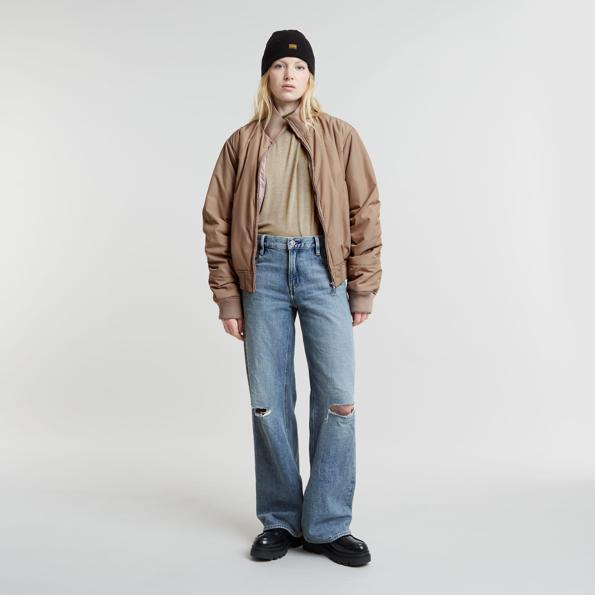G-Star RAW Bomberjack Transitional Beige Dames