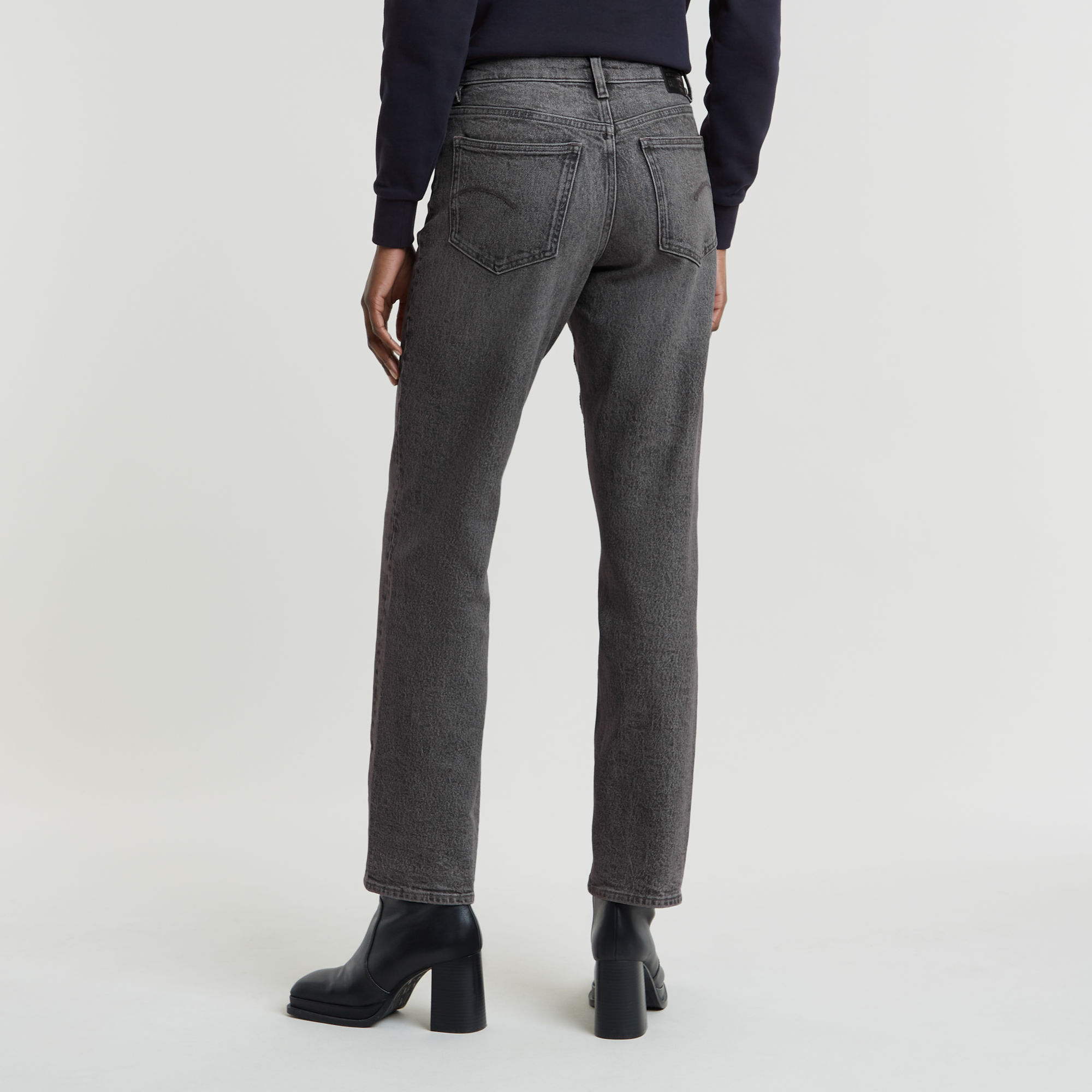 G-Star RAW Viktoria High Straight Jeans Grijs Dames
