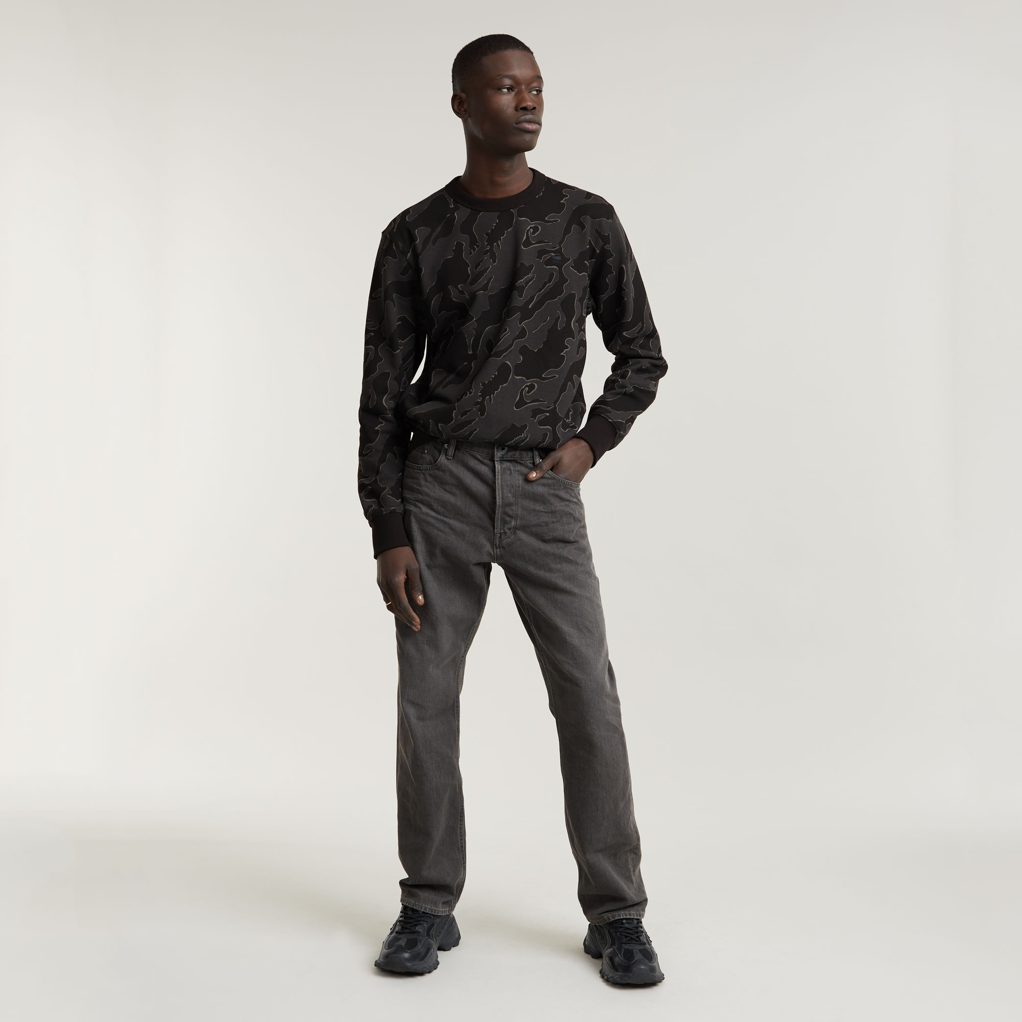 G-Star RAW Dakota Regular Straight Jeans Grijs Heren