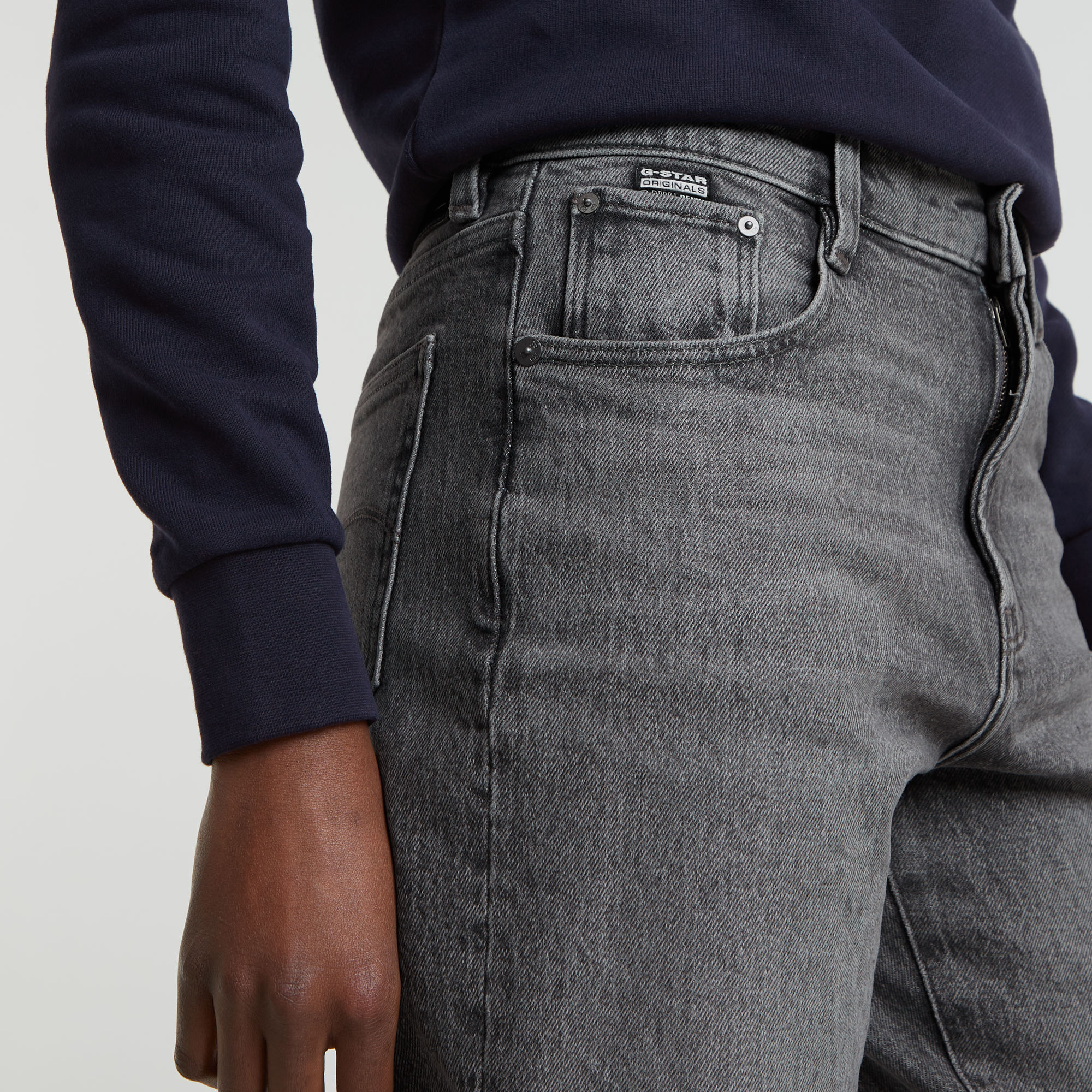 G-Star RAW Viktoria High Straight Jeans Grijs Dames
