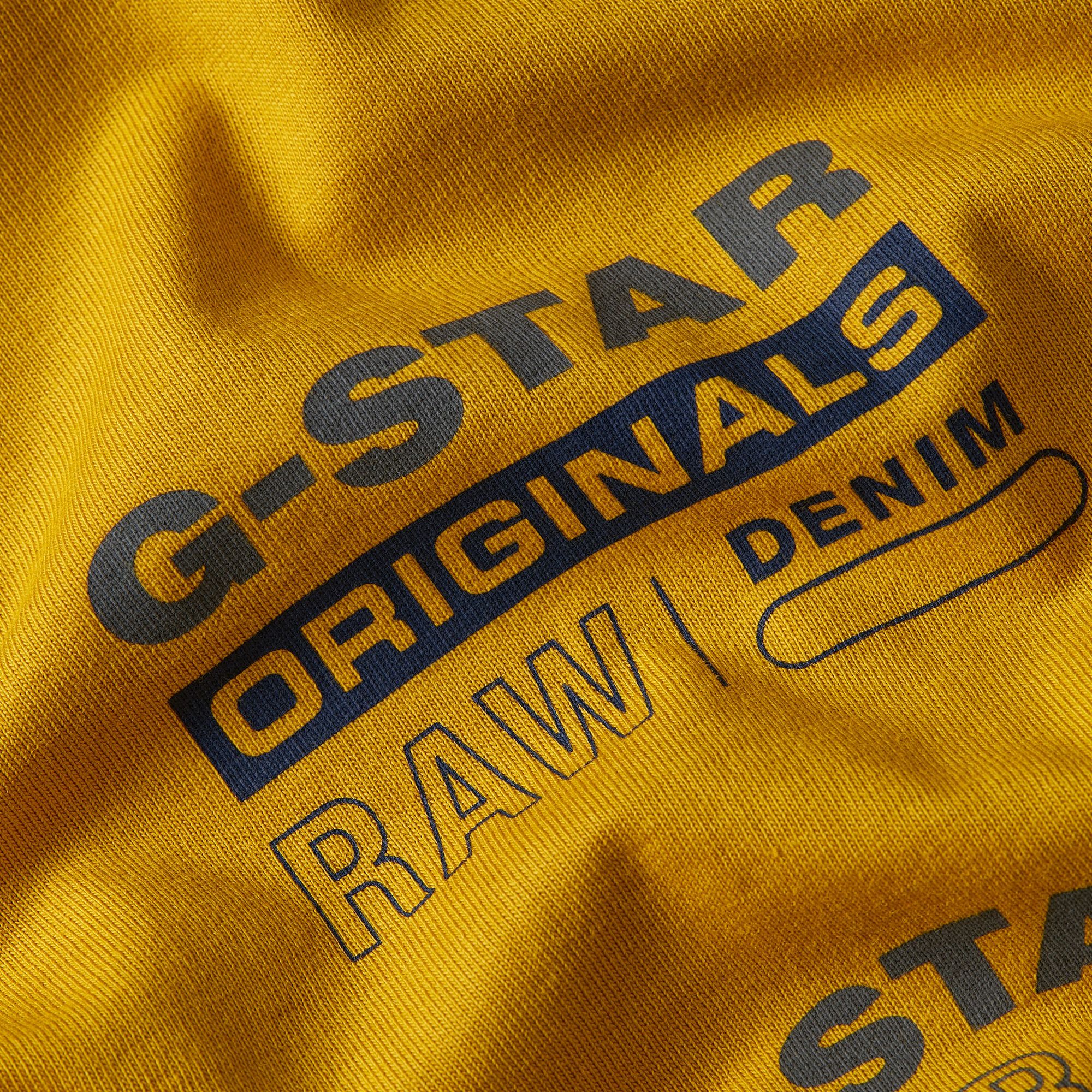 G-Star RAW Multi Originals T-Shirt Geel Heren
