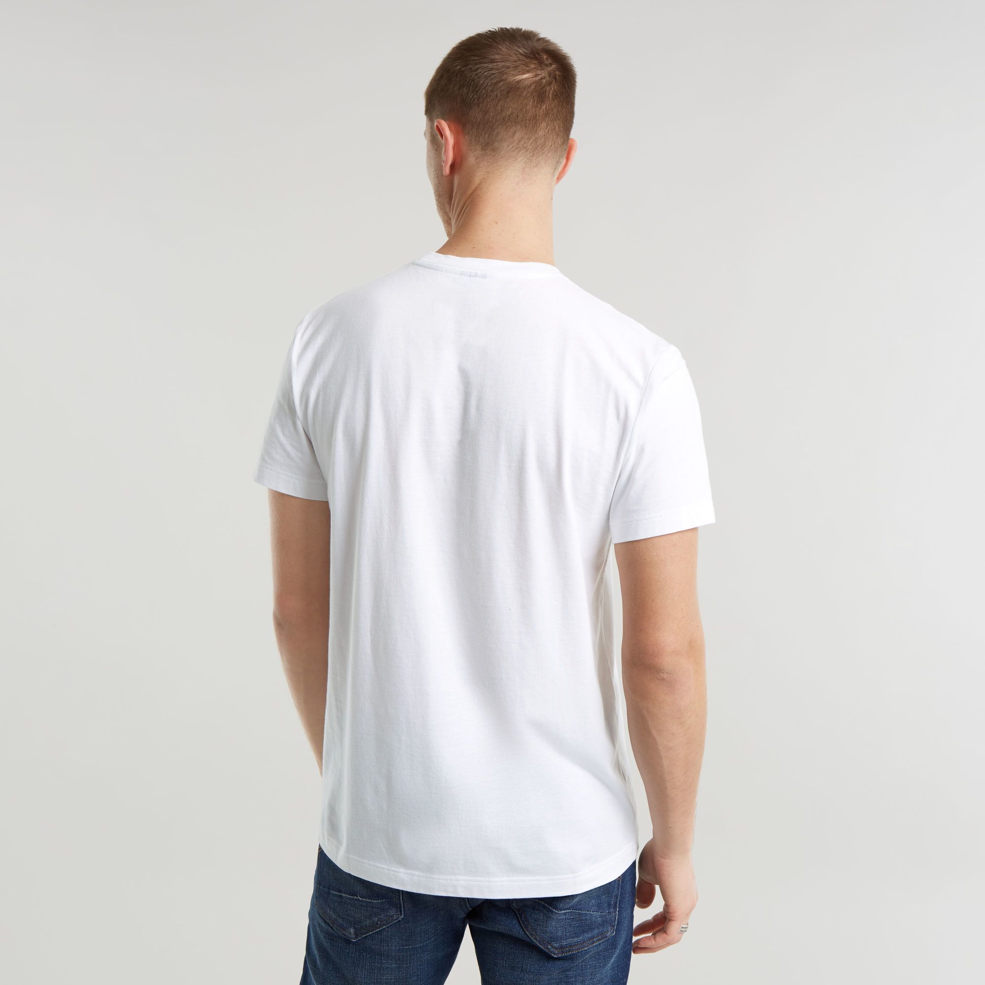 G-Star RAW Gradient Graphic T-Shirt Wit Heren