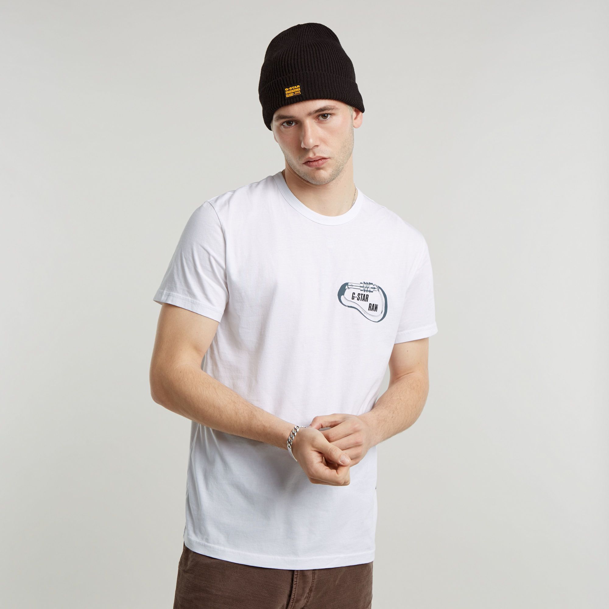 

Carabiner Logo T-Shirt - Wit - Heren