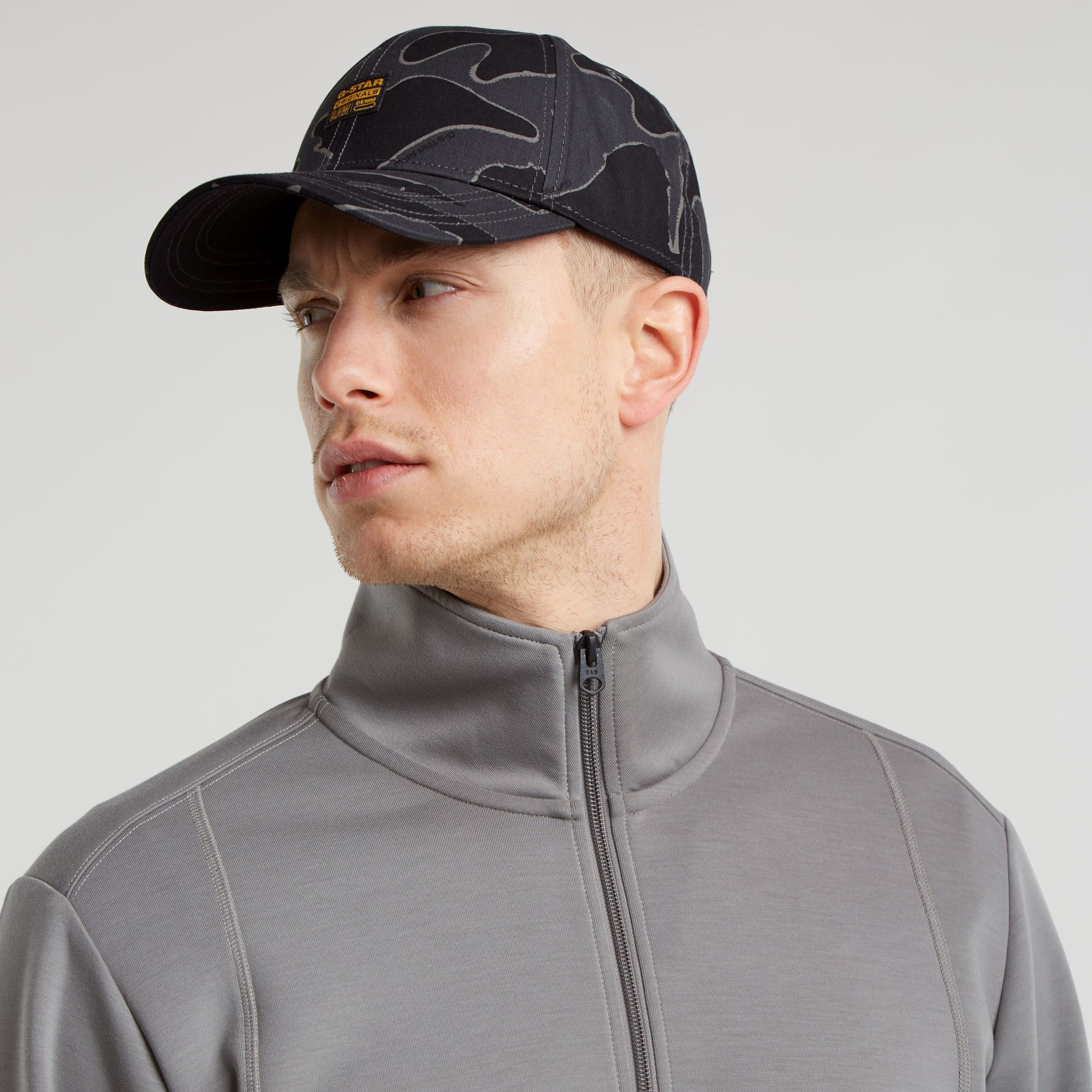 G-Star RAW Motion Half Zip Tweeter Grijs Heren