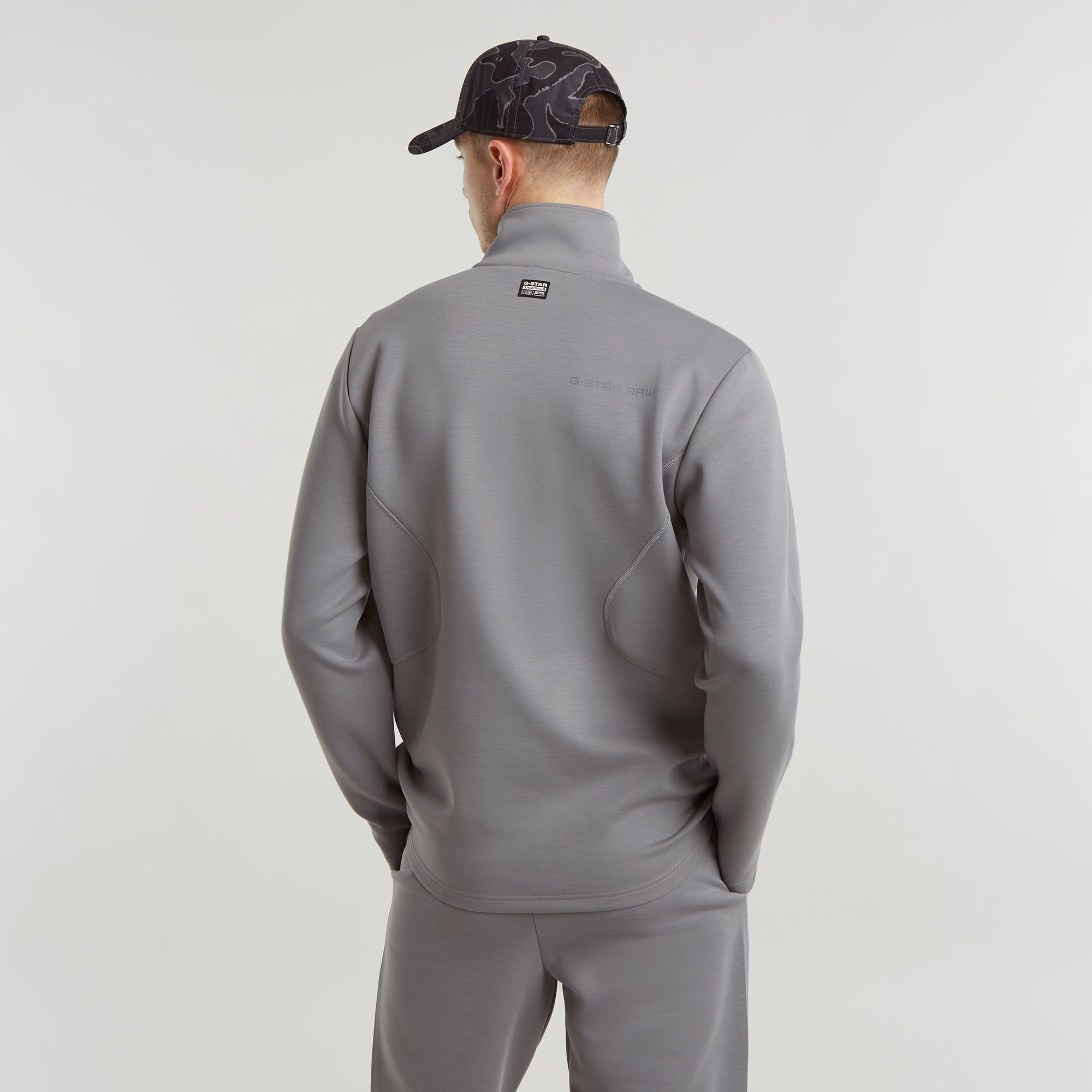 G-Star RAW Motion Half Zip Tweeter Grijs Heren