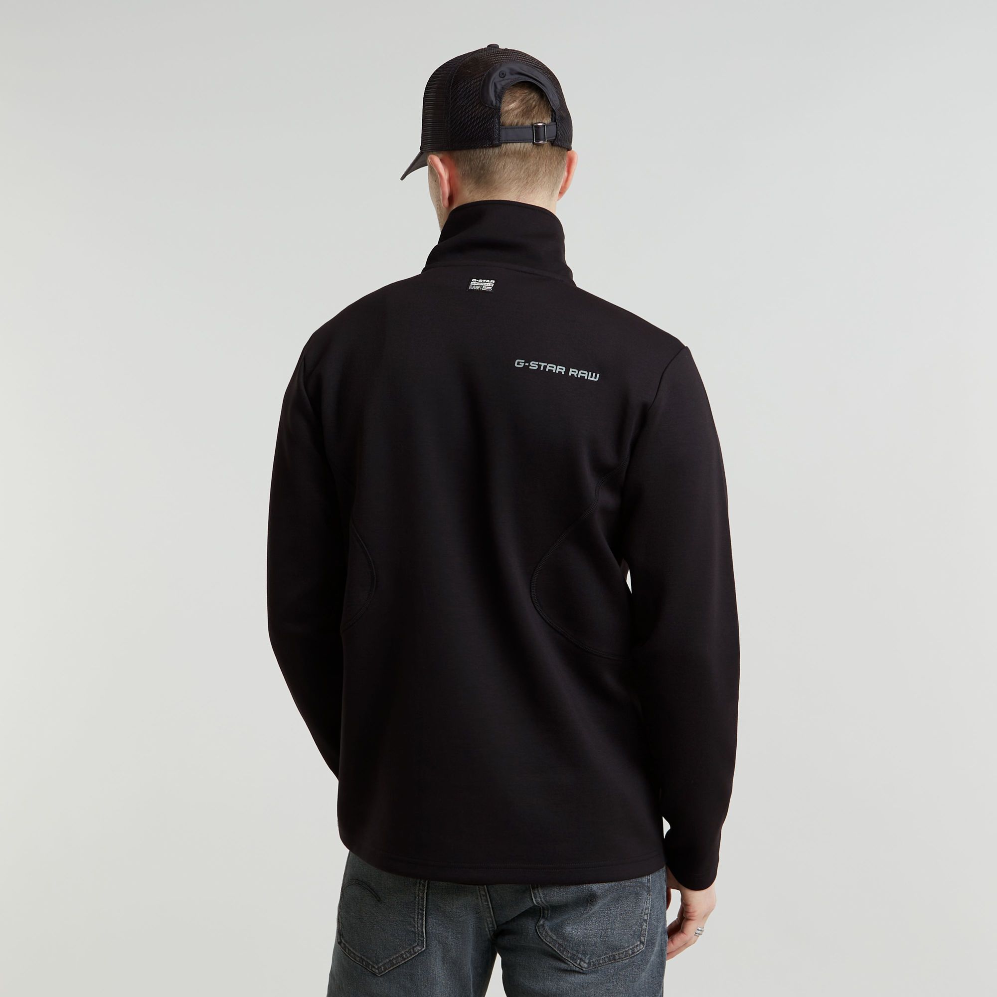 G-Star RAW Motion Half Zip Tweeter Zwart Heren