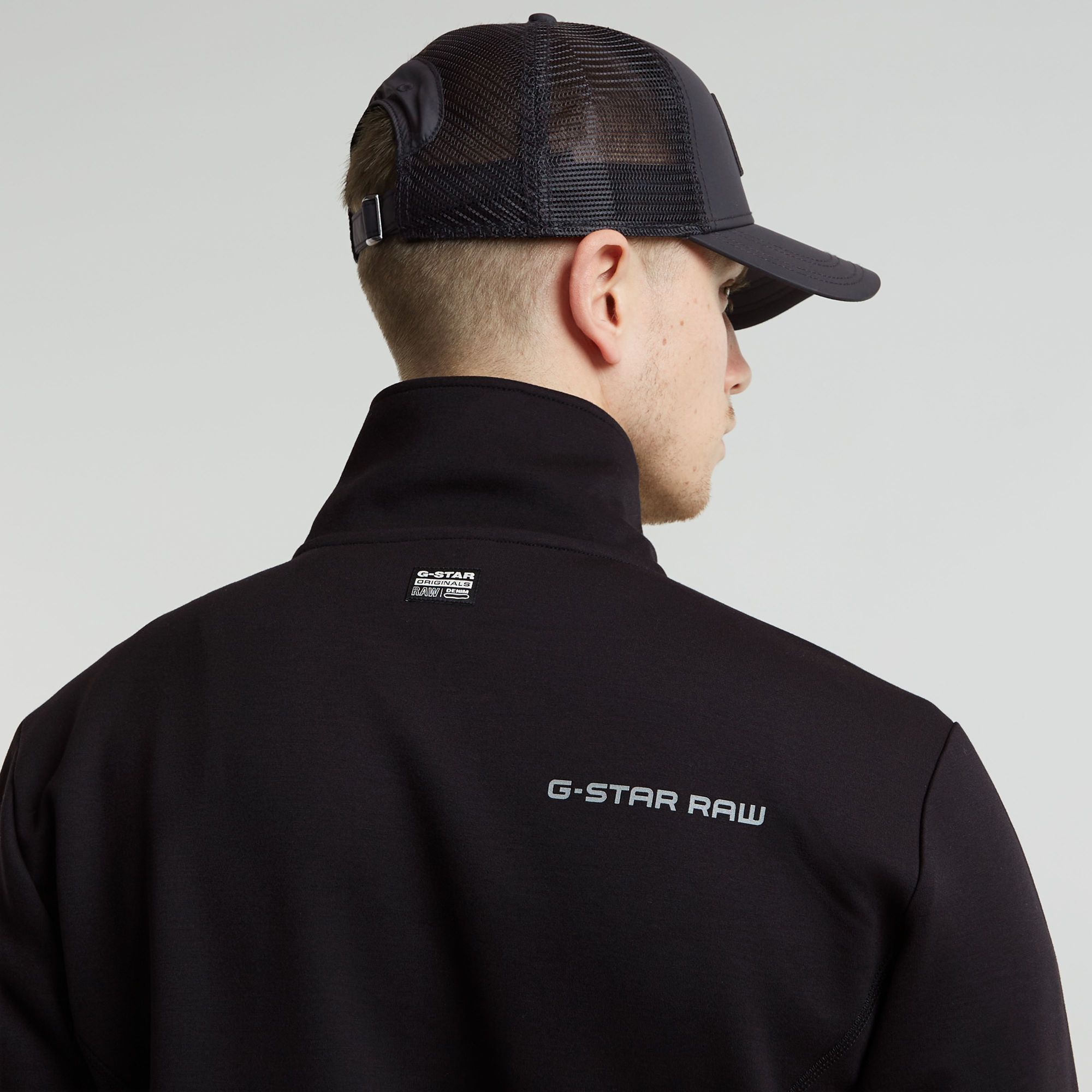 G-Star RAW Motion Half Zip Tweeter Zwart Heren