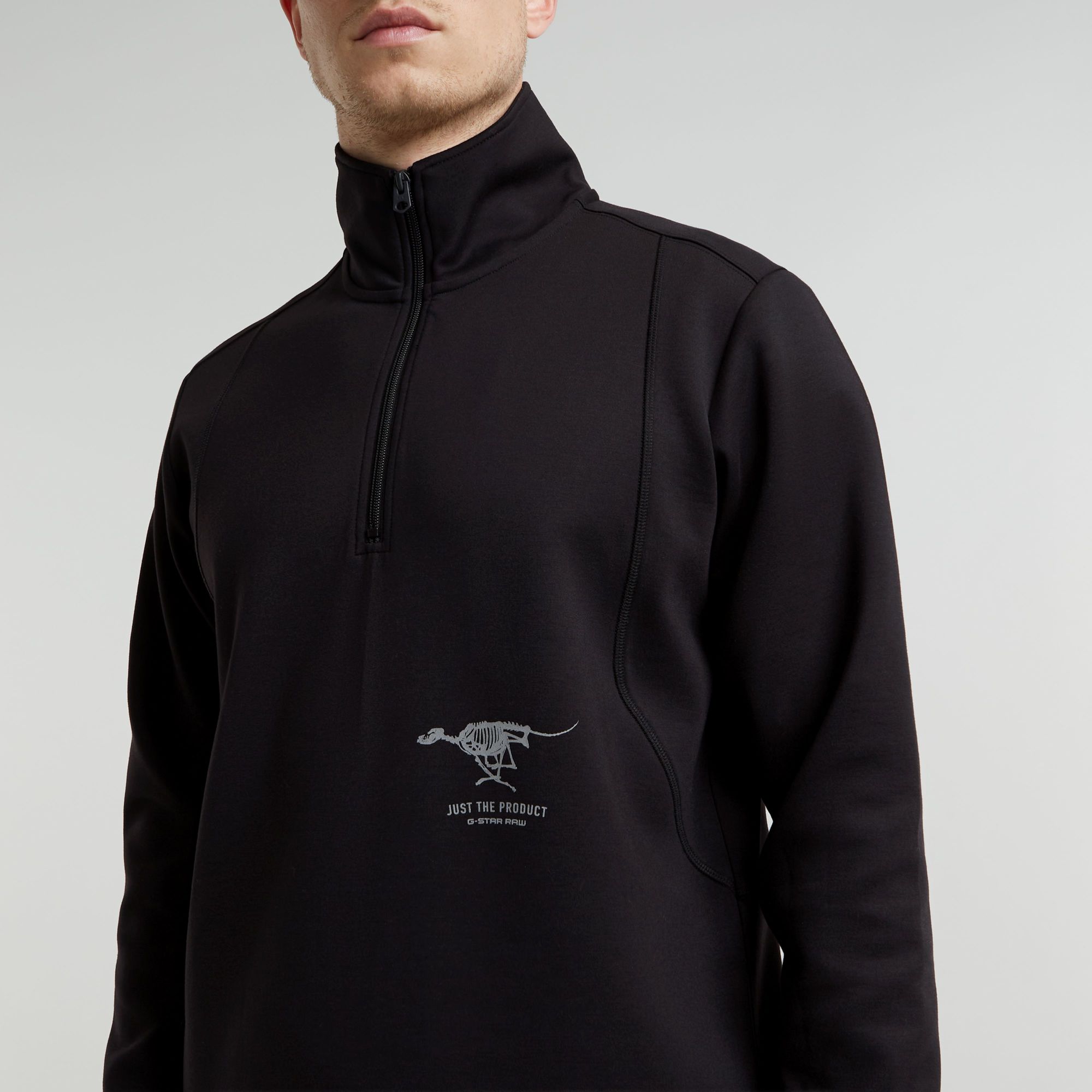 G-Star RAW Motion Half Zip Tweeter Zwart Heren