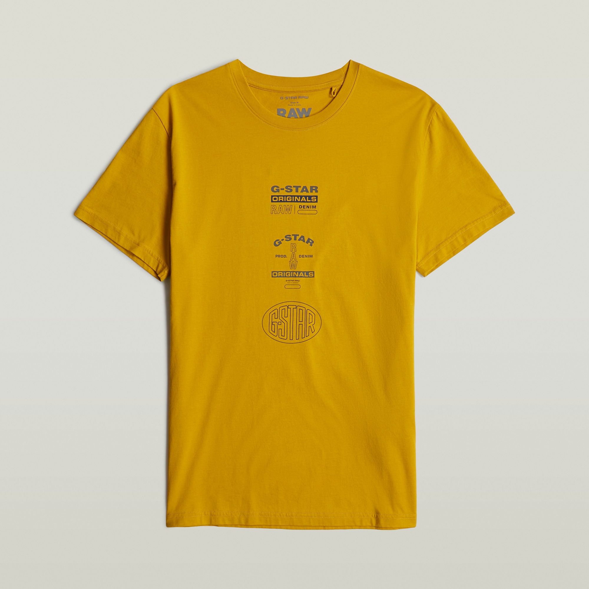 G-Star RAW Multi Originals T-Shirt Geel Heren