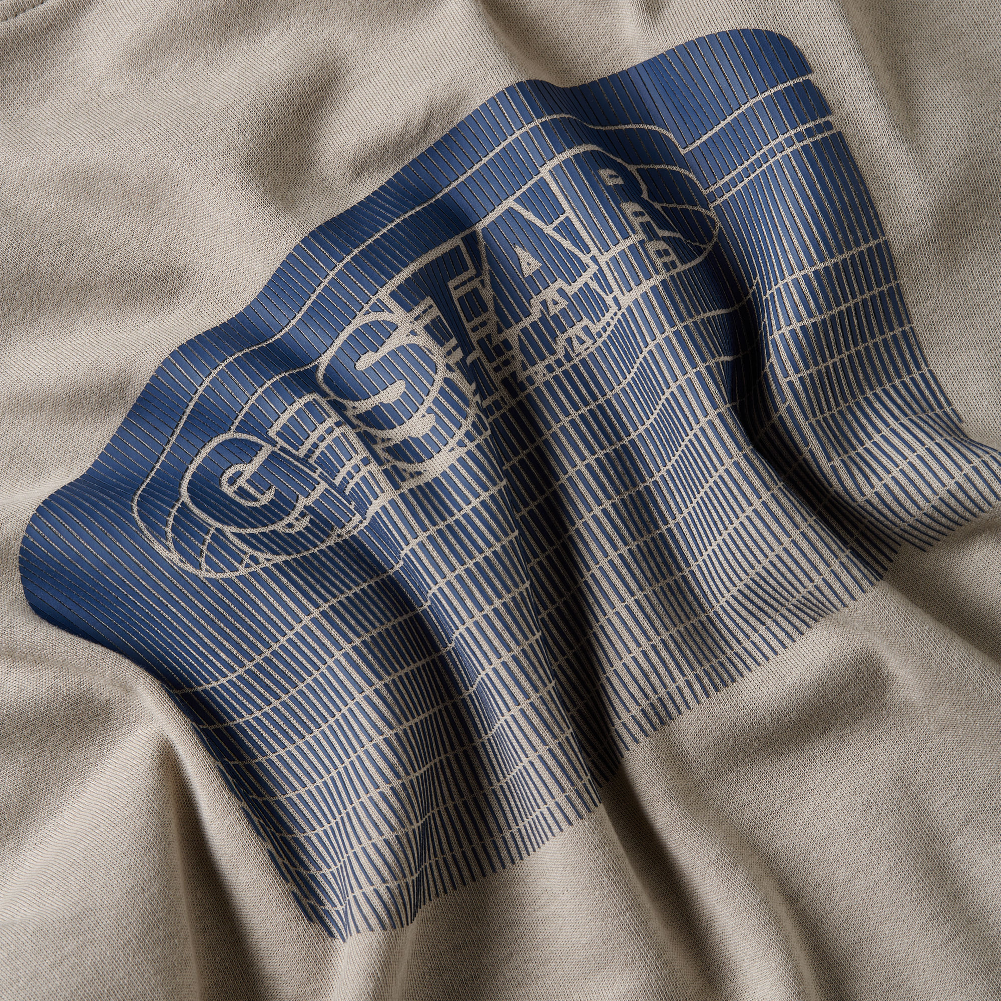 G-Star RAW Stacked Old Skool Logo T-Shirt Beige Heren