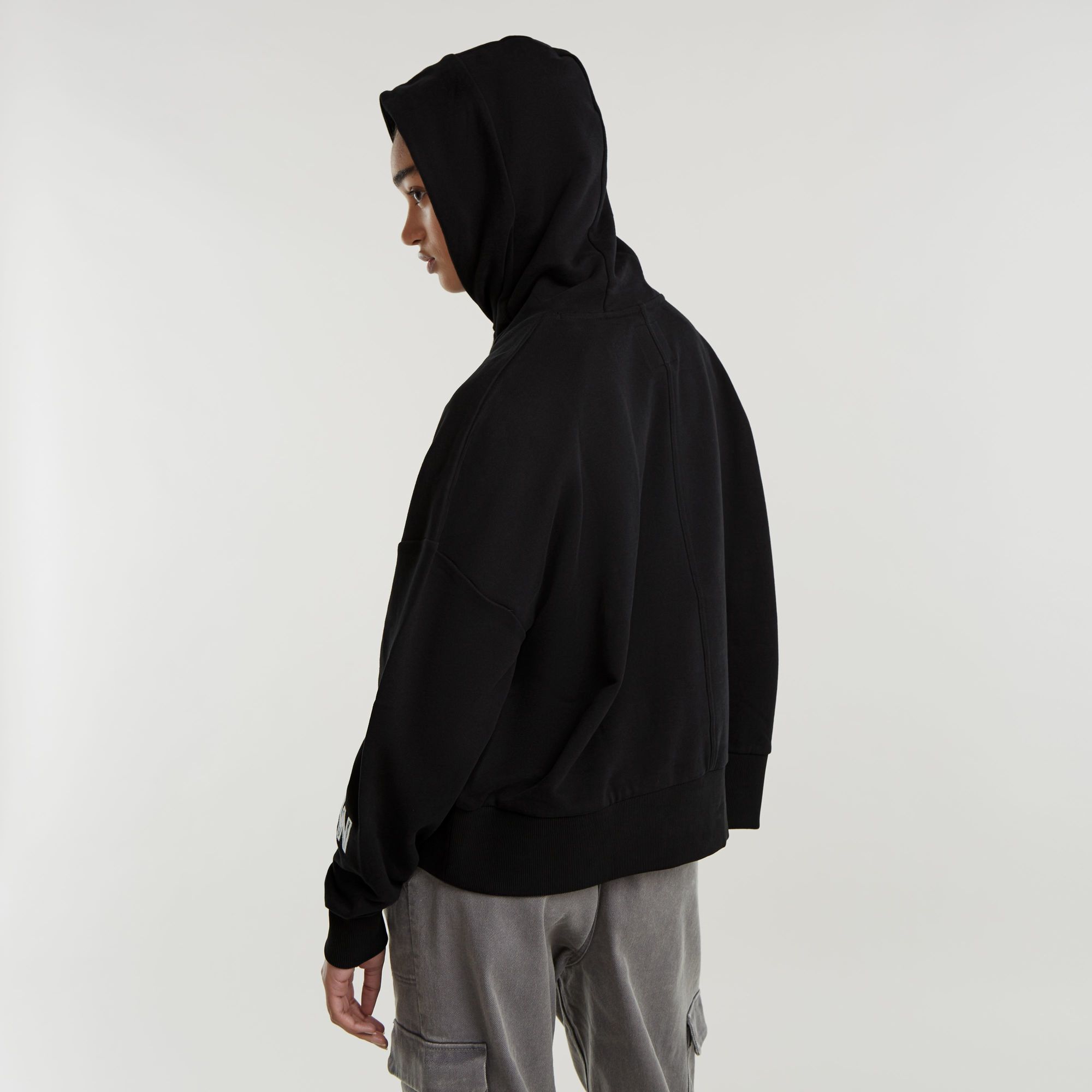G-Star RAW Embro Print Oversized Hoodie Zwart Dames