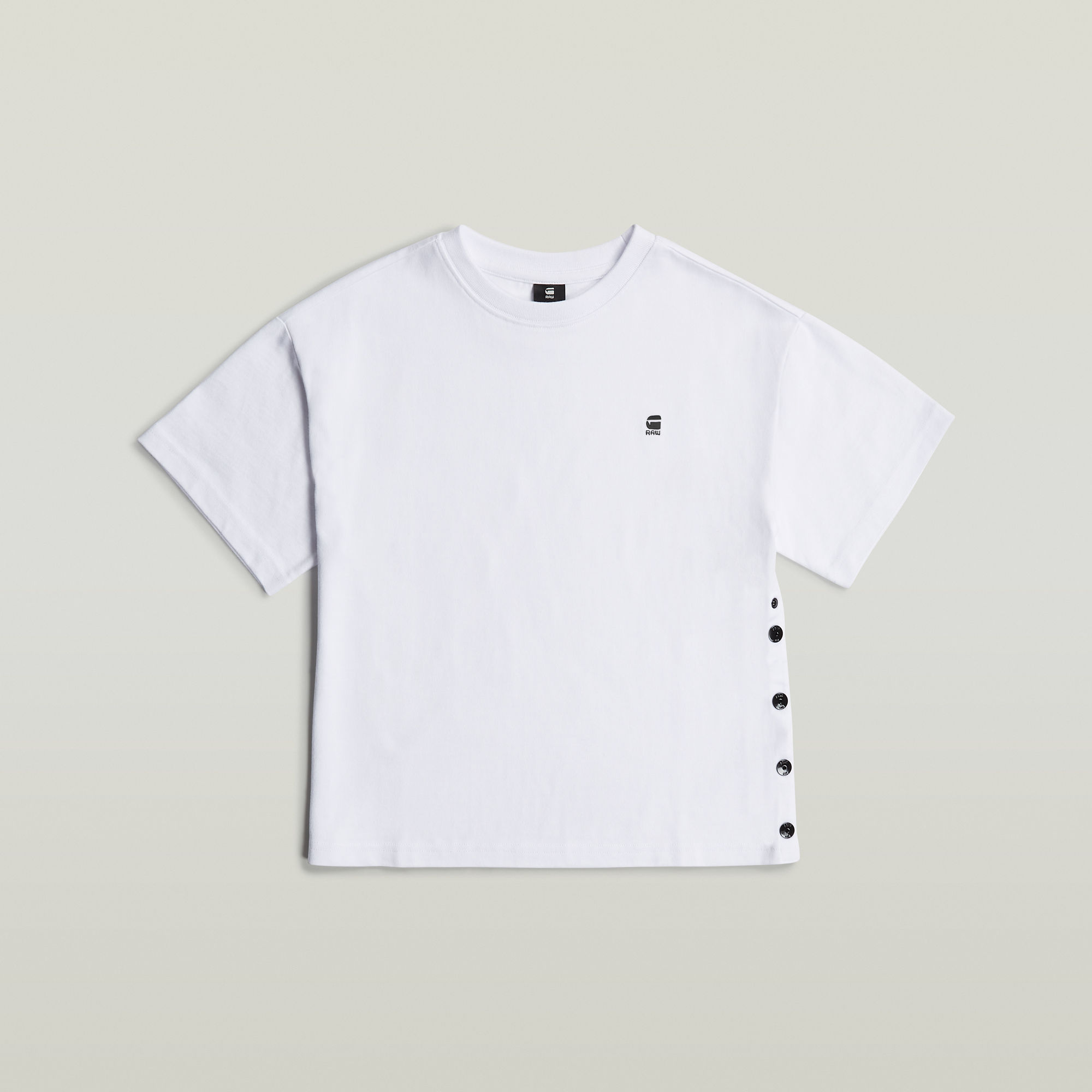 G-Star RAW Side Buttons Relaxed Top Wit Dames
