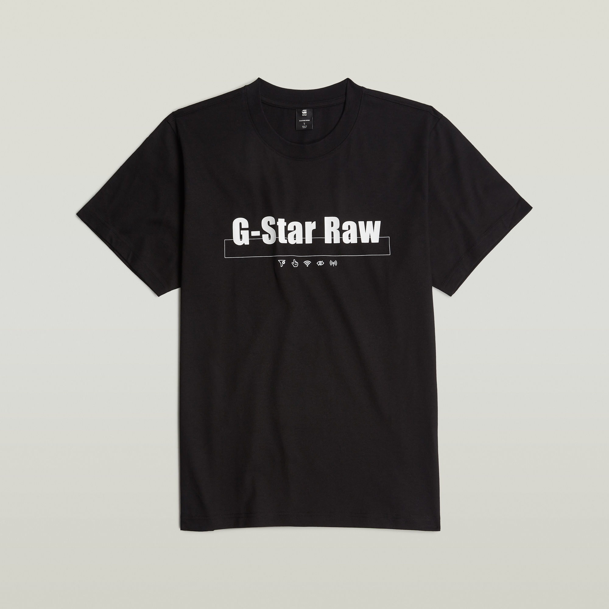 G-Star RAW Symbols Print Loose T-Shirt Zwart Heren