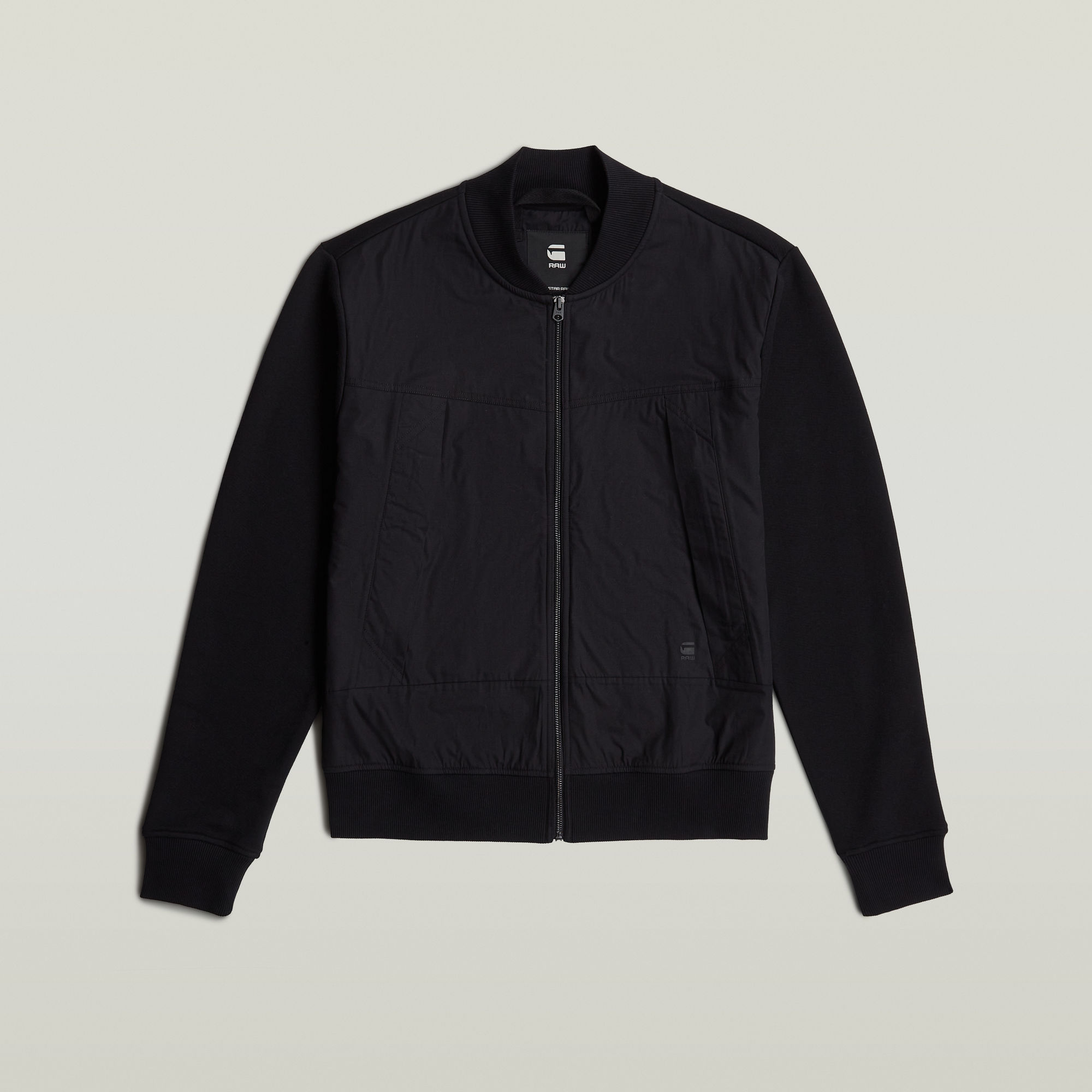 G-Star RAW Woven Mix Relaxed Sweater Zwart Heren