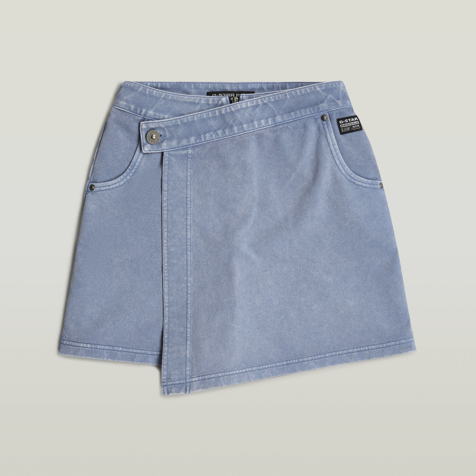 G-Star RAW Overdyed Sweat Skort Lichtblauw Dames