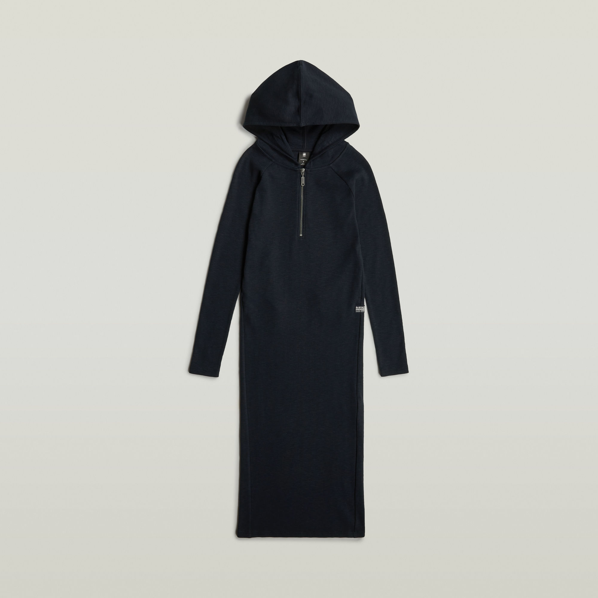 G-Star RAW Half Zip Slim Hoodie Jurk Donkerblauw Dames