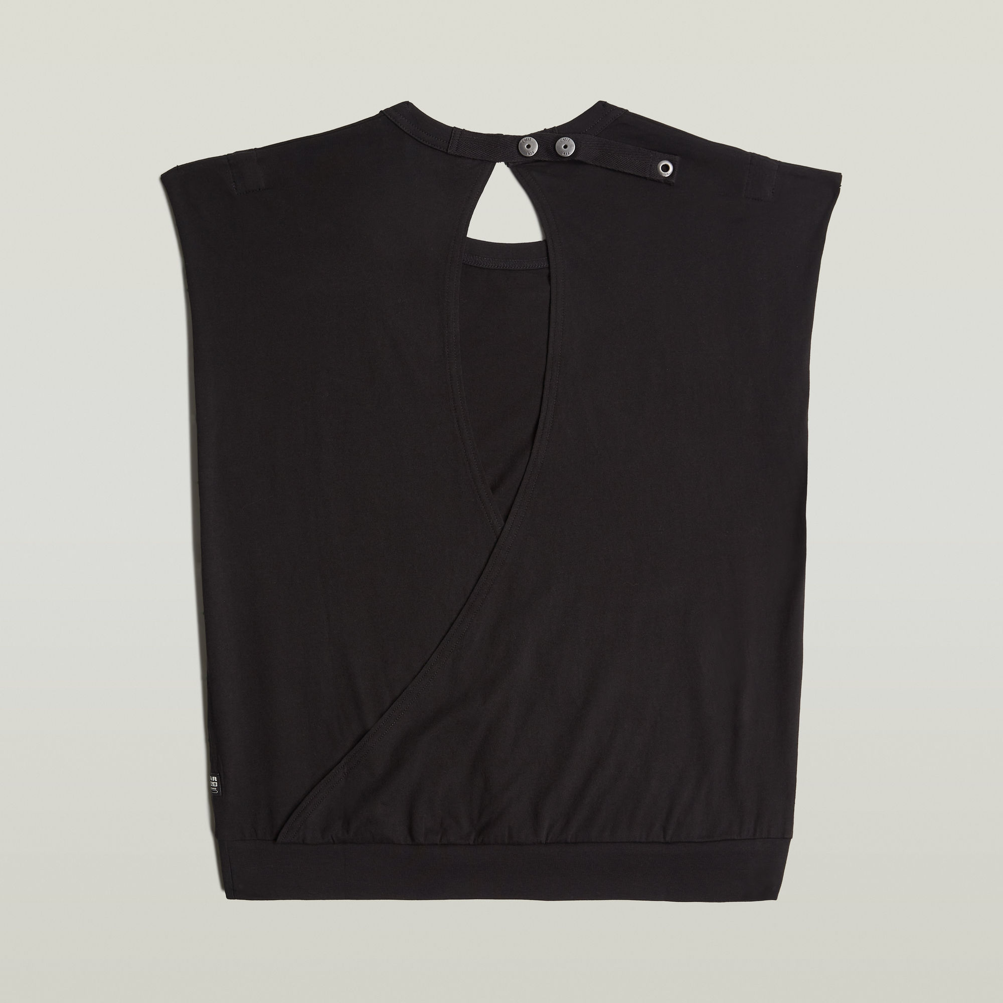 G-Star RAW Open Back Loose Sleeveless Top Zwart Dames