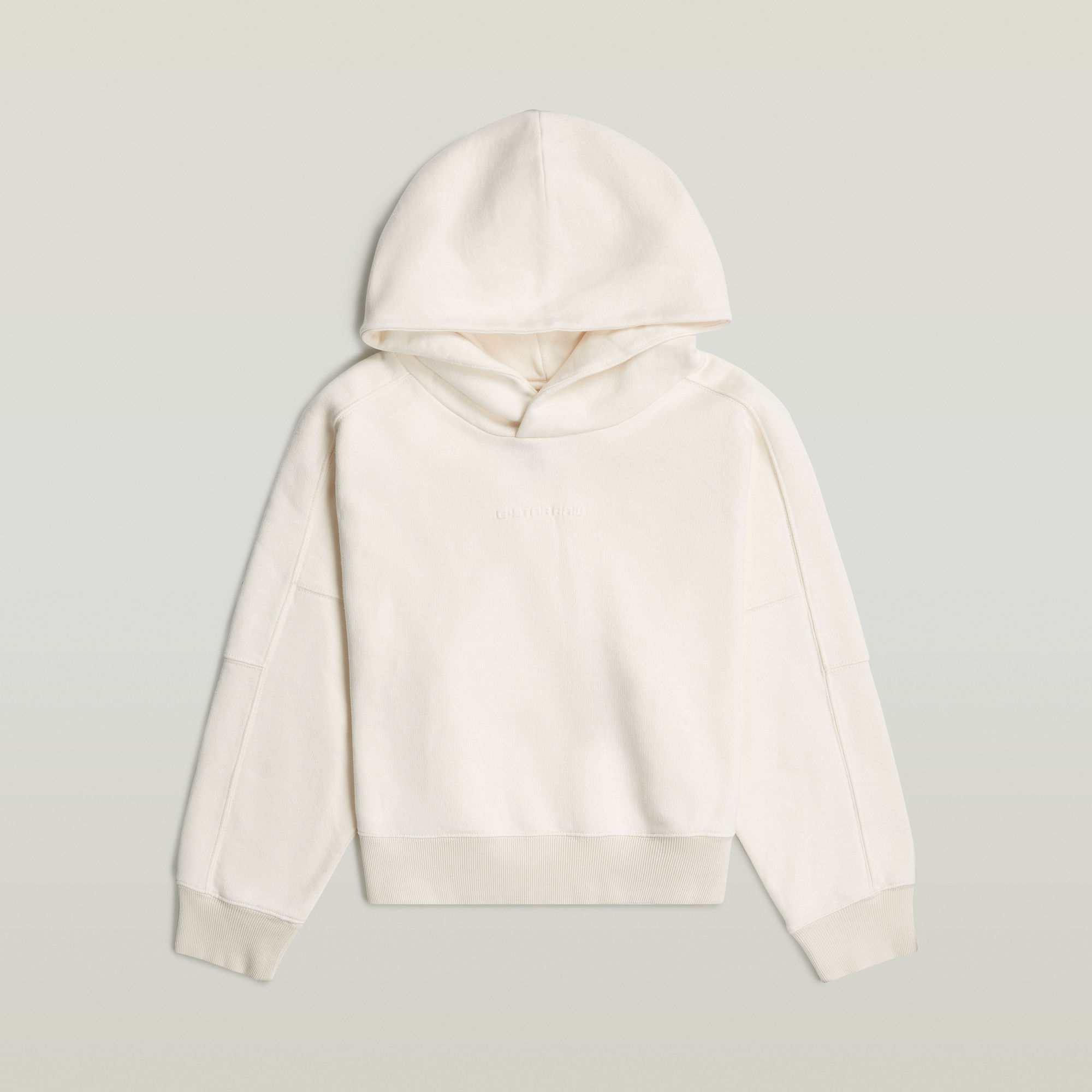 G-Star RAW Embossed Oversized Hoodie Wit Dames