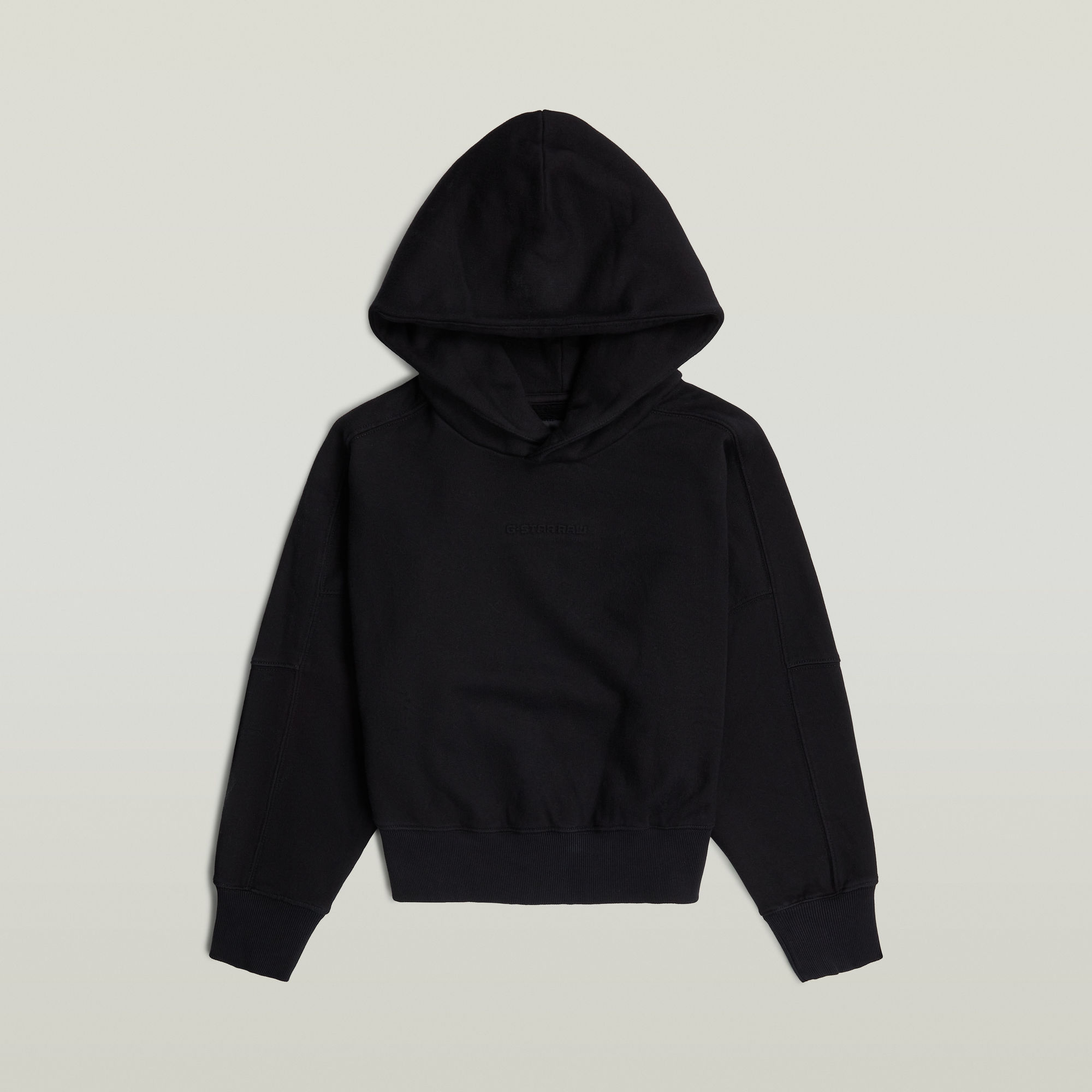 G-Star RAW Embossed Oversized Hoodie Zwart Dames