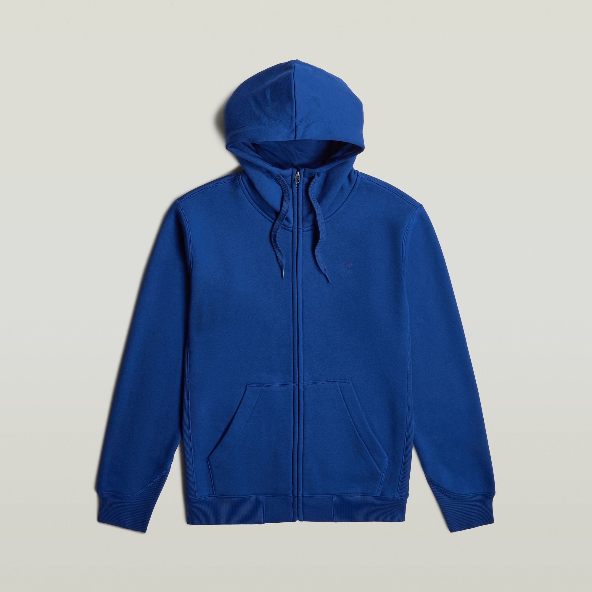 G-Star RAW Premium Core Hoodie Met Rits Midden blauw Heren