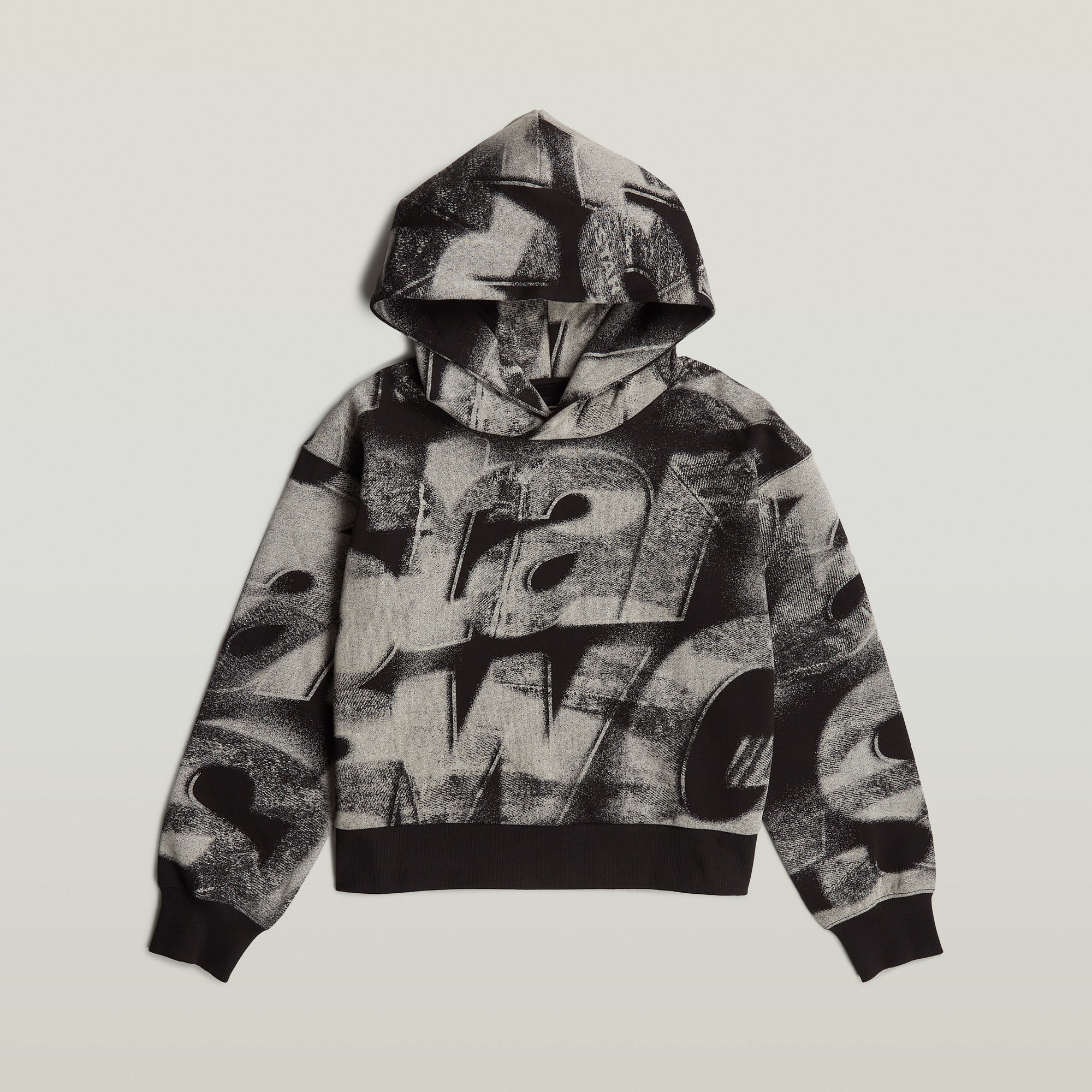 G-Star RAW Sprayed Letters Loose Hoodie Meerkleurig Dames