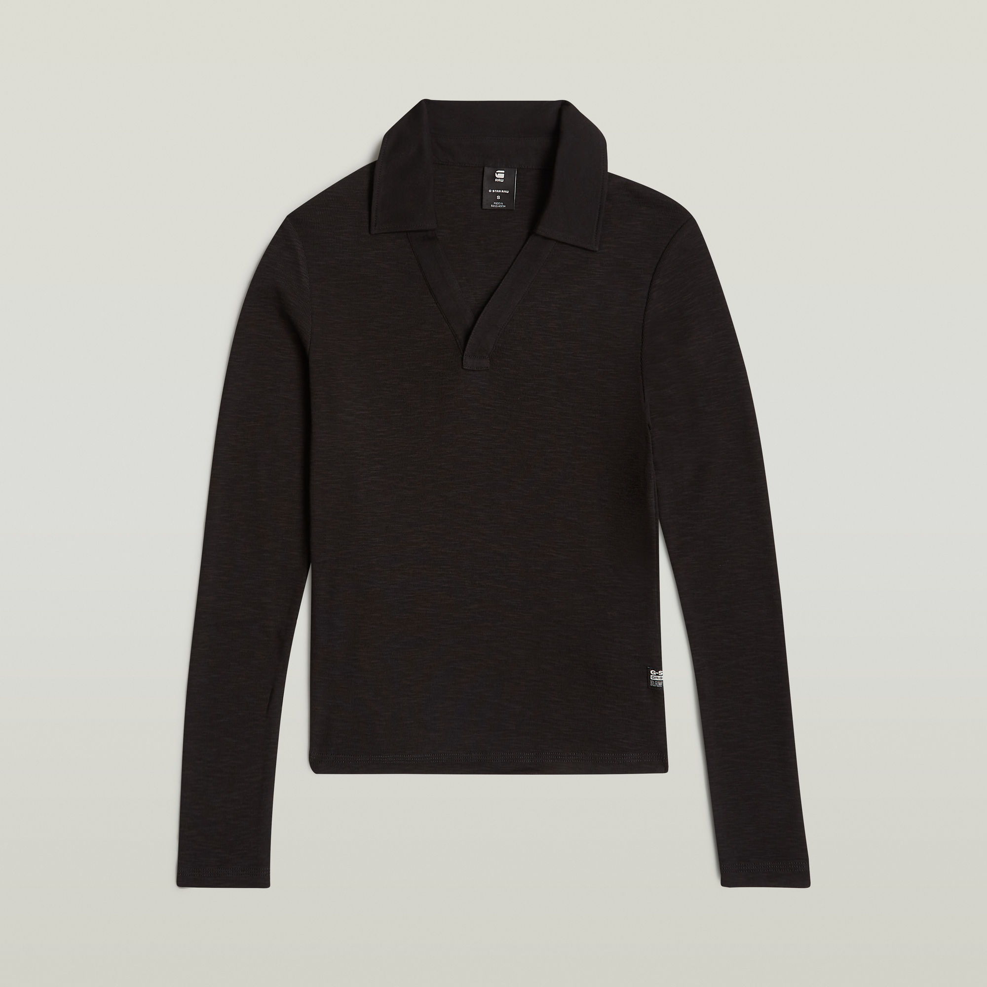 G-Star RAW Polo Top Slim Zwart Dames