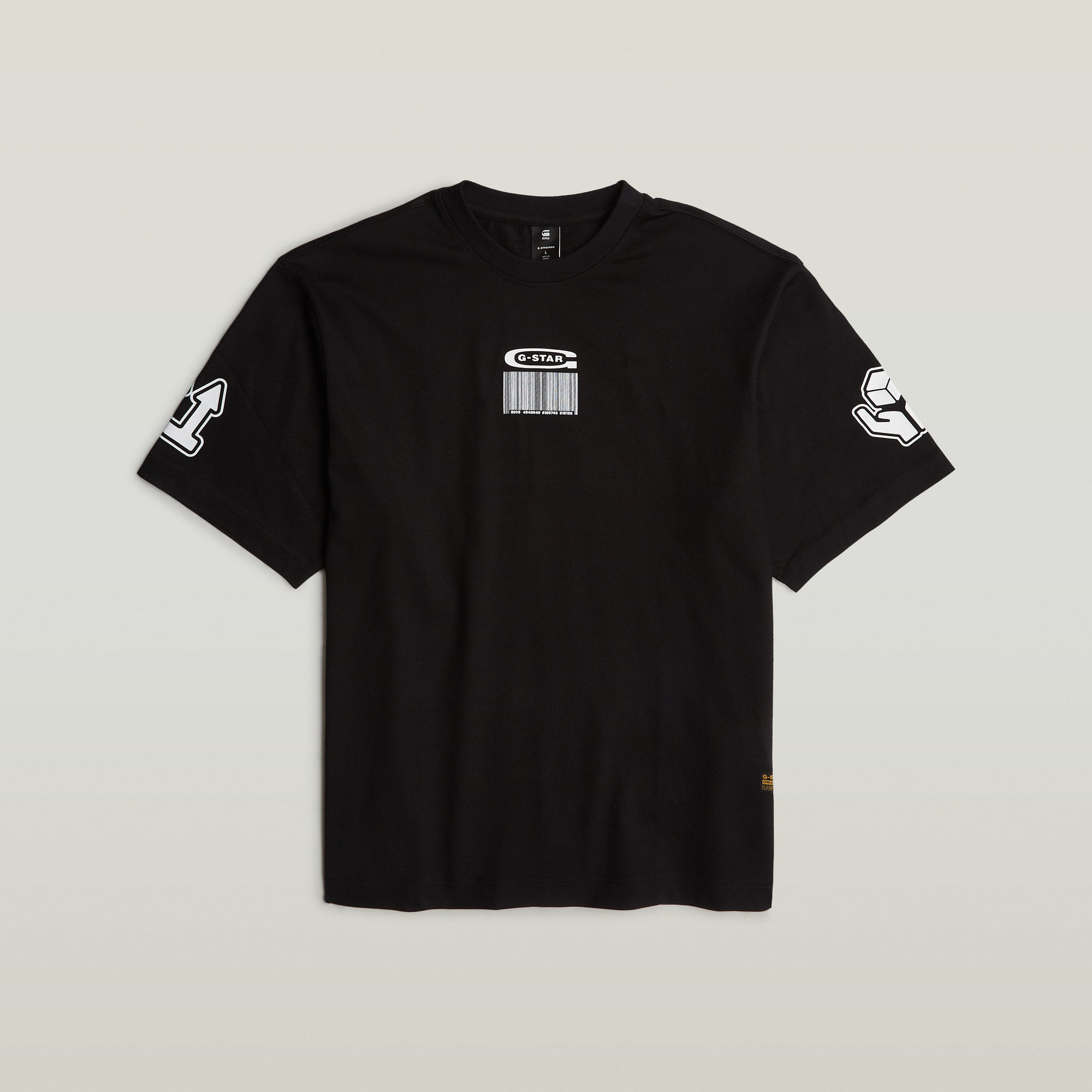G-Star RAW Barcode Boxy T-Shirt Zwart Heren