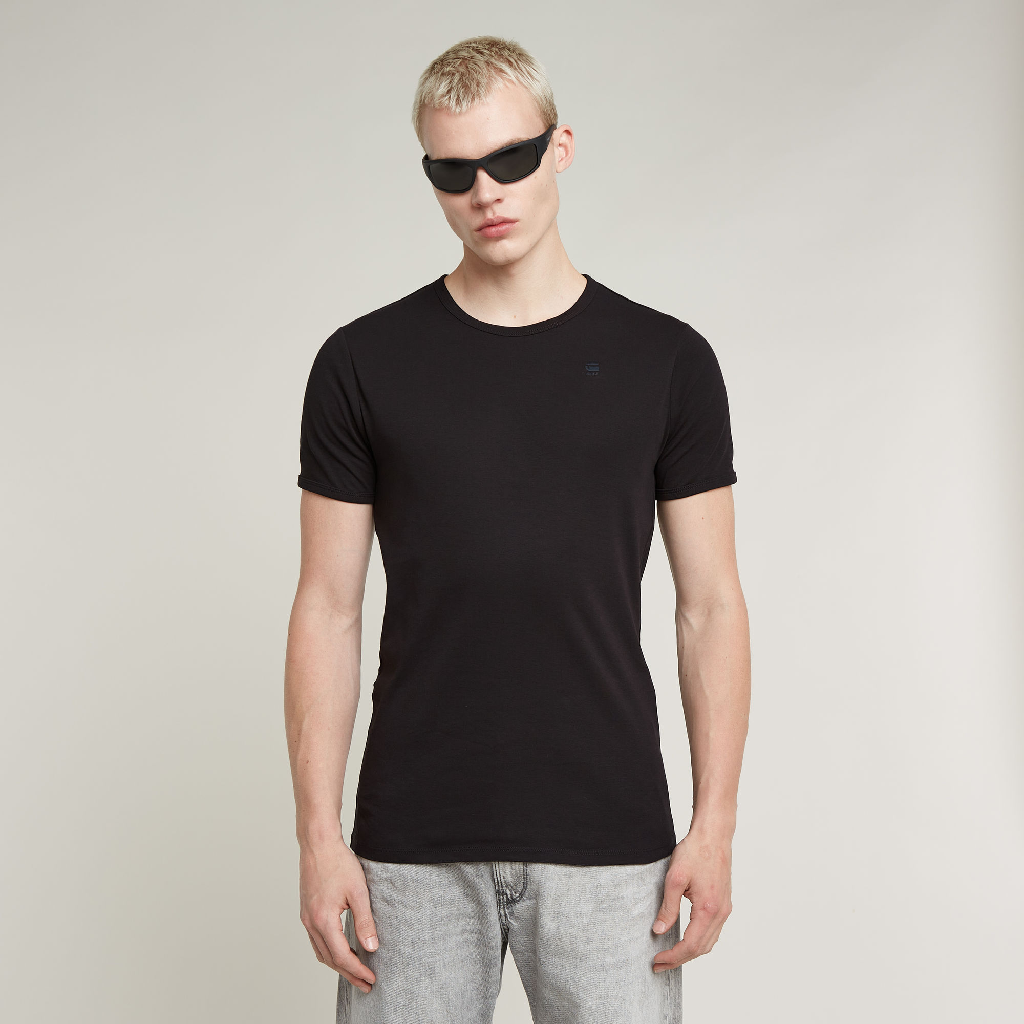 

Base T-Shirt Set van 2 - Zwart - Heren
