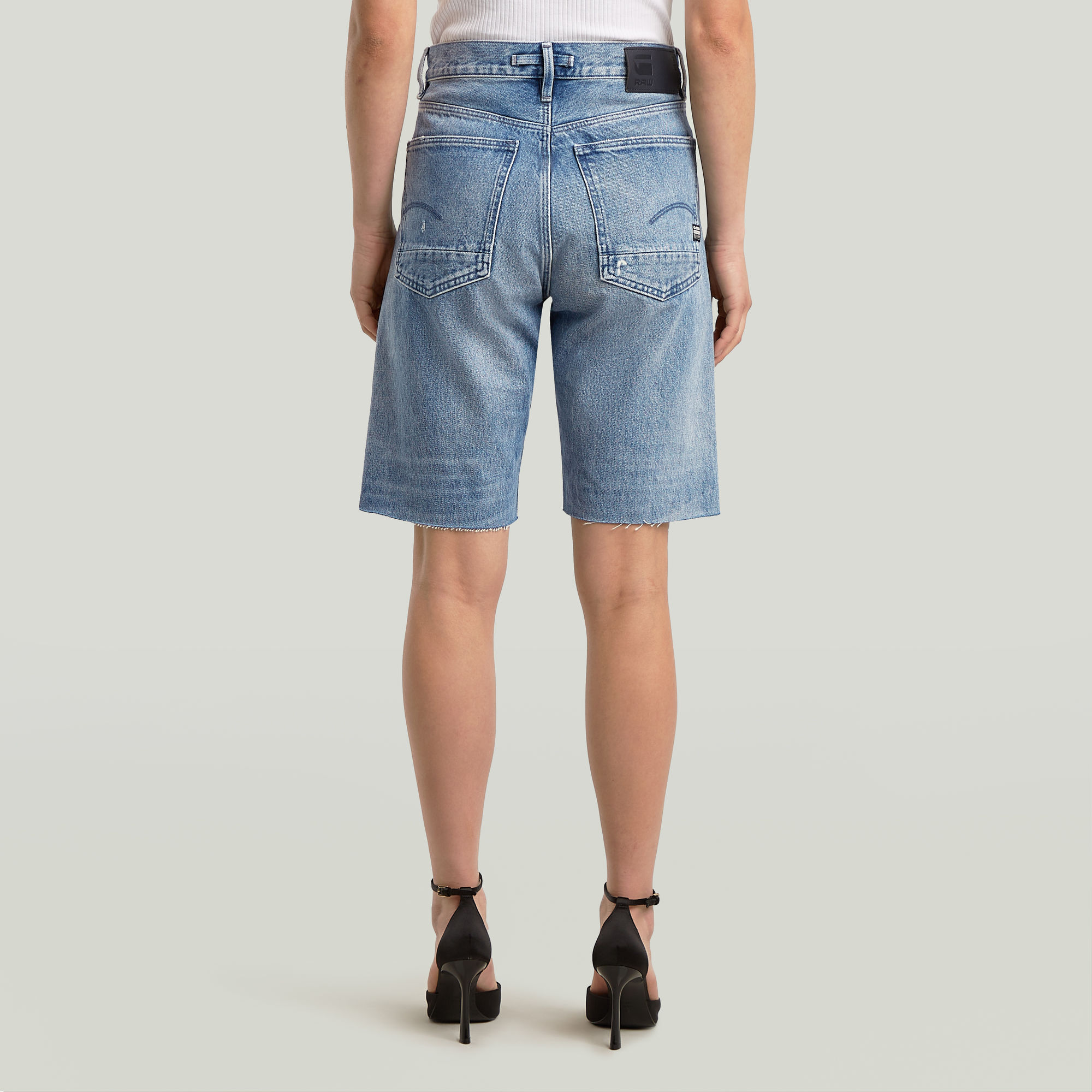 G-Star RAW Type 89 Loose Shorts Lichtblauw Dames