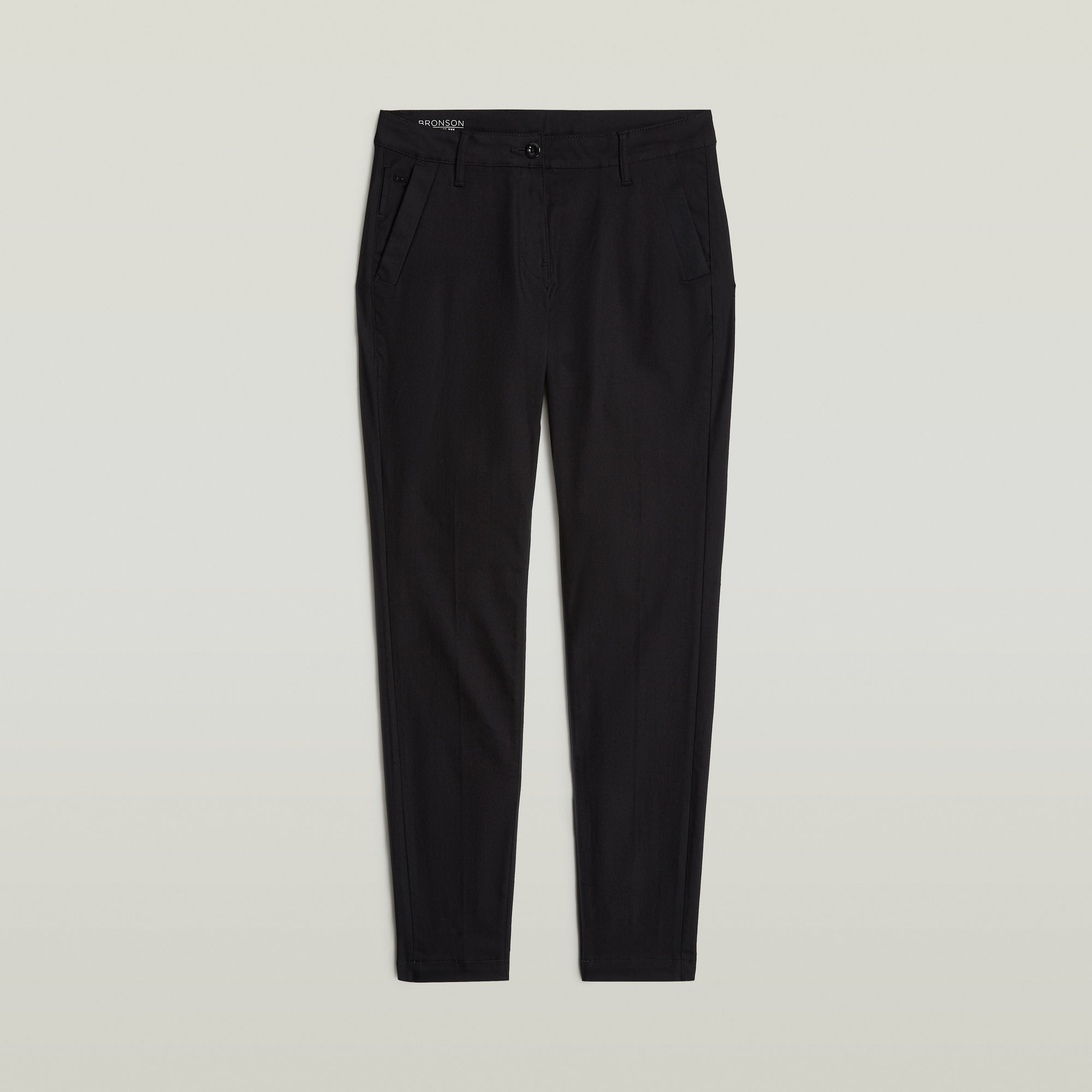 G-Star RAW Bronson Mid Waist Slim Chino Zwart Dames