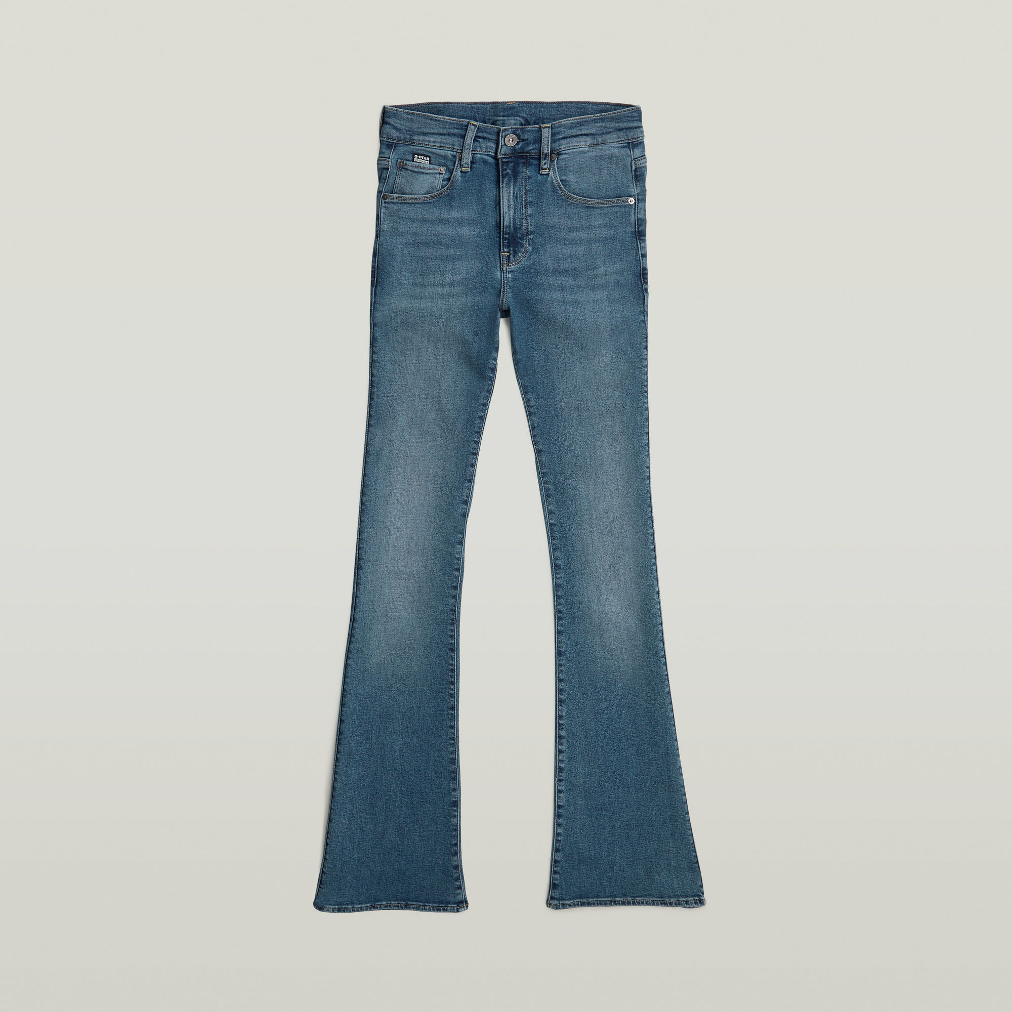 G-Star RAW 3301 Flare Jeans Midden blauw Dames