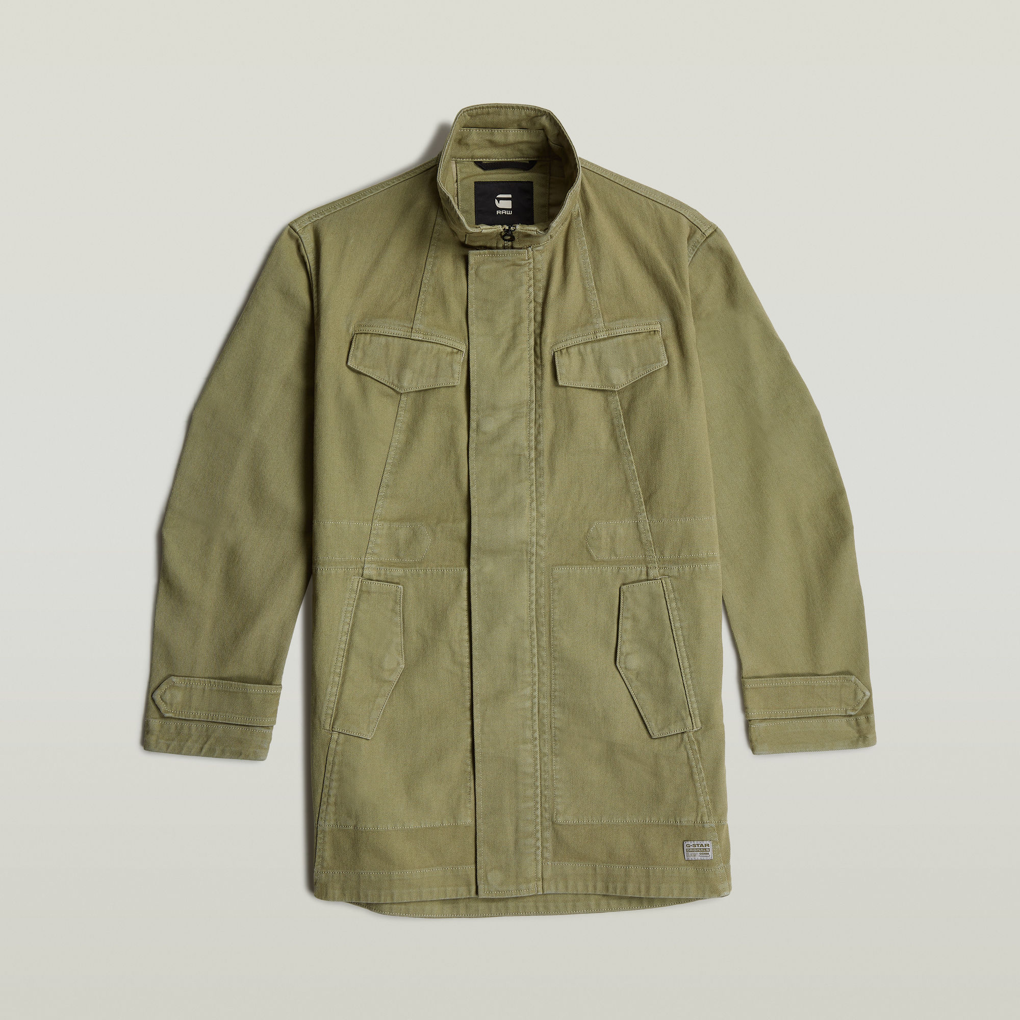 G-Star RAW Overdyed Parka Groen Dames