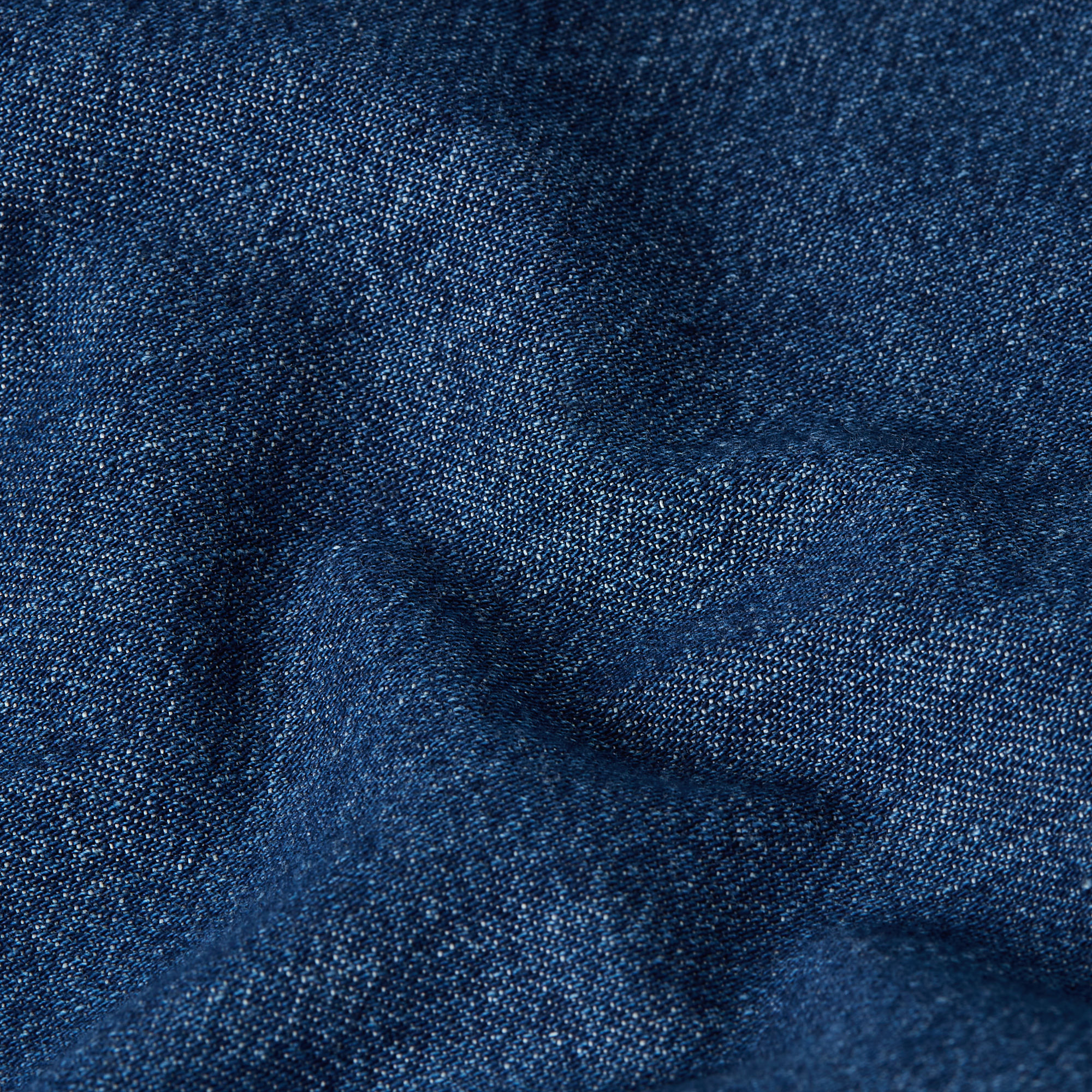 G-Star RAW Pleated Zip Regular Shirt Donkerblauw Heren
